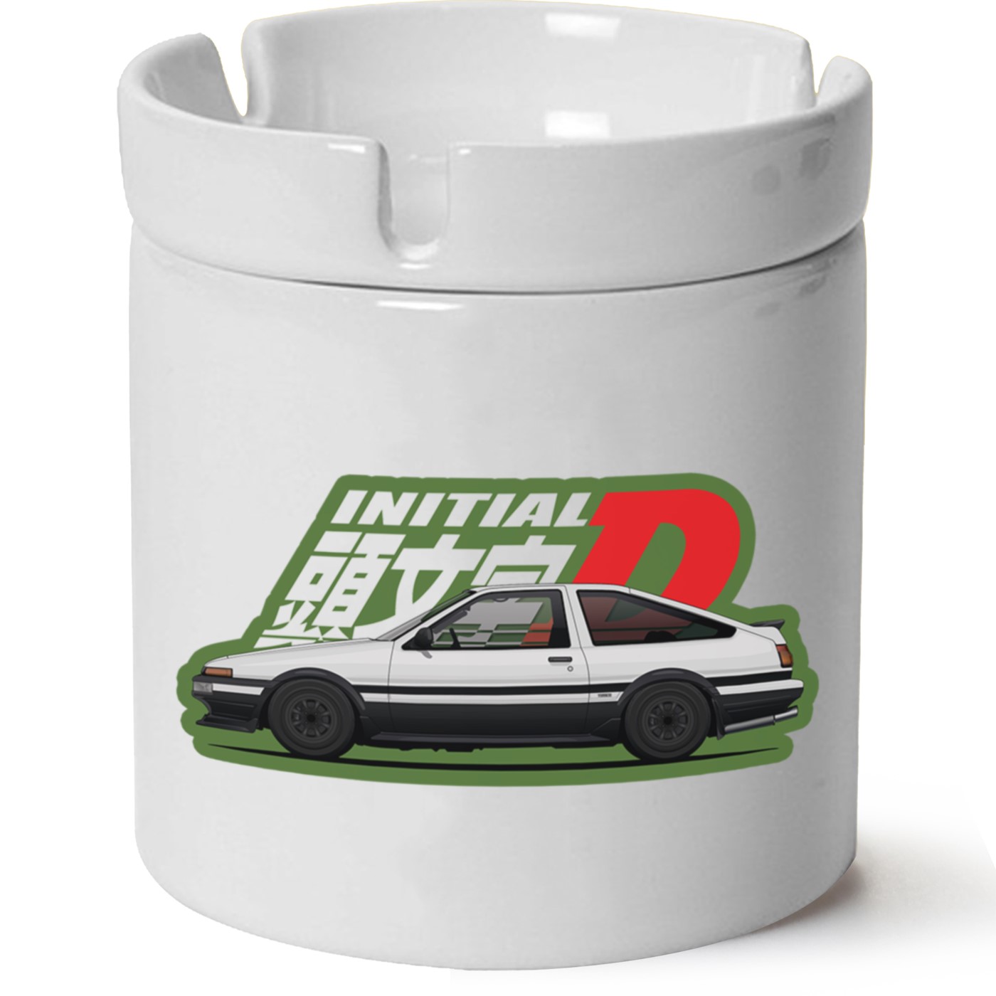 Toyota Ae86 Baskılı Porselen At Söndür Küllük