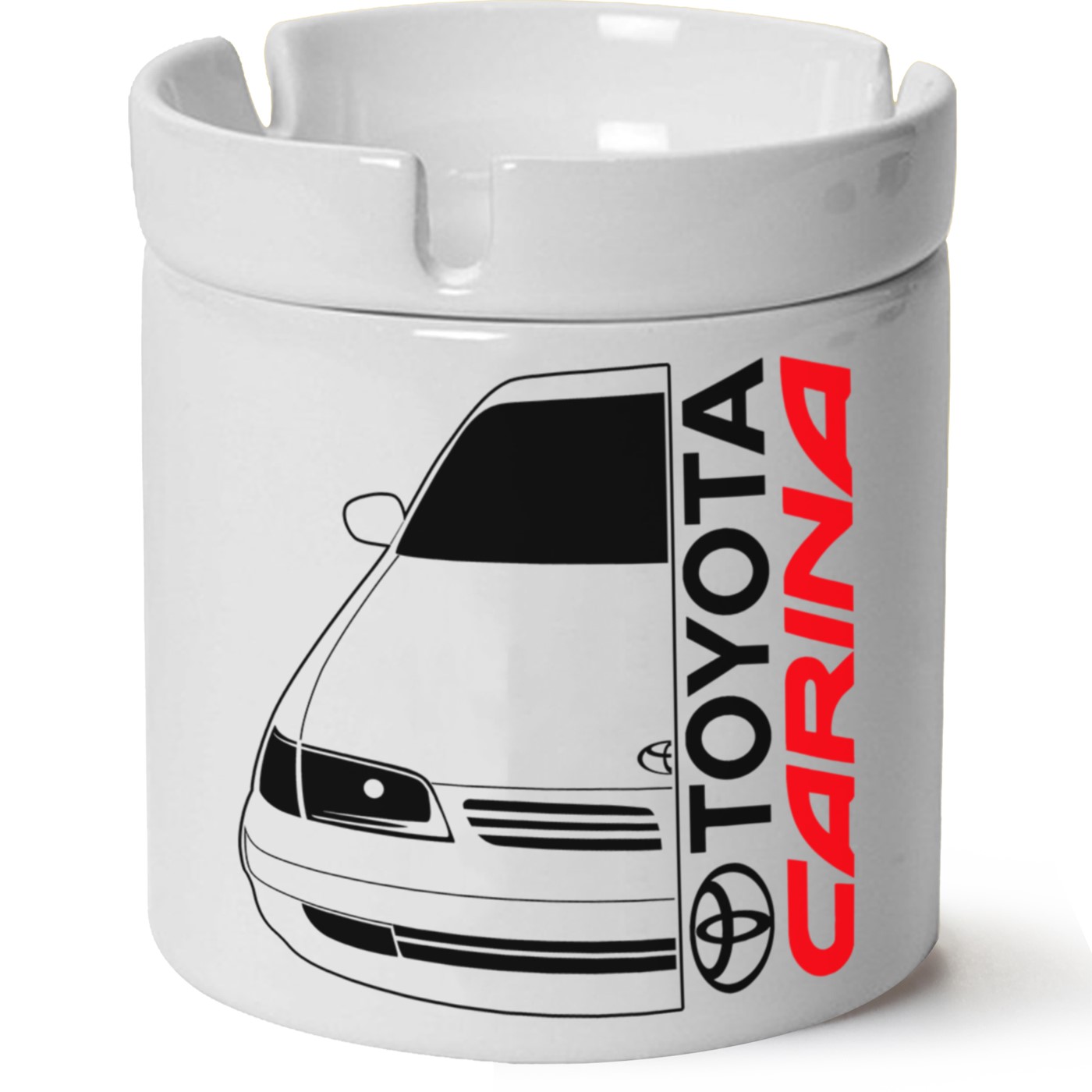 Toyota Carina Baskılı Porselen At Söndür Küllük