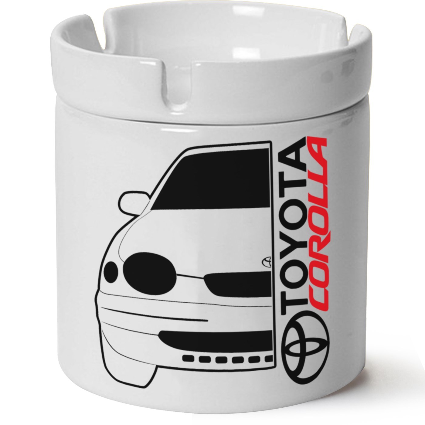 Toyota Corollae110 Baskılı Porselen At Söndür Küllük