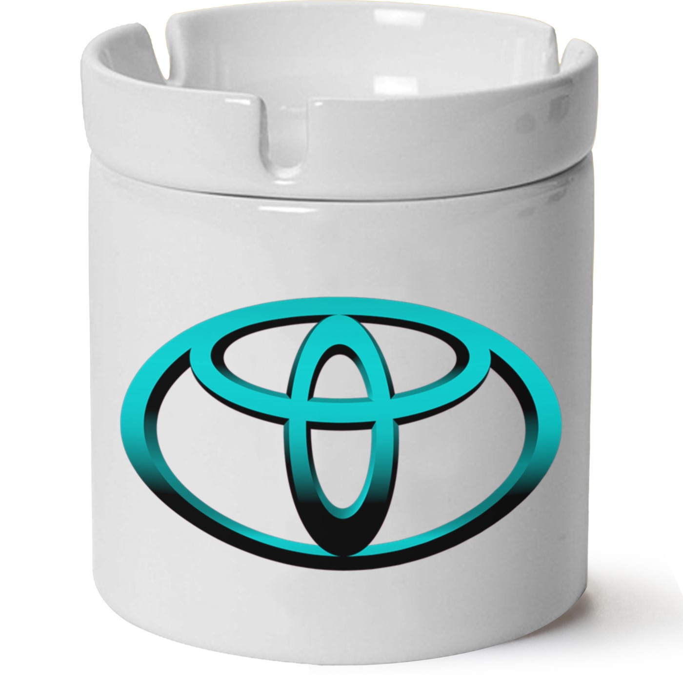 Toyota Logo Baskılı Porselen At Söndür Küllük