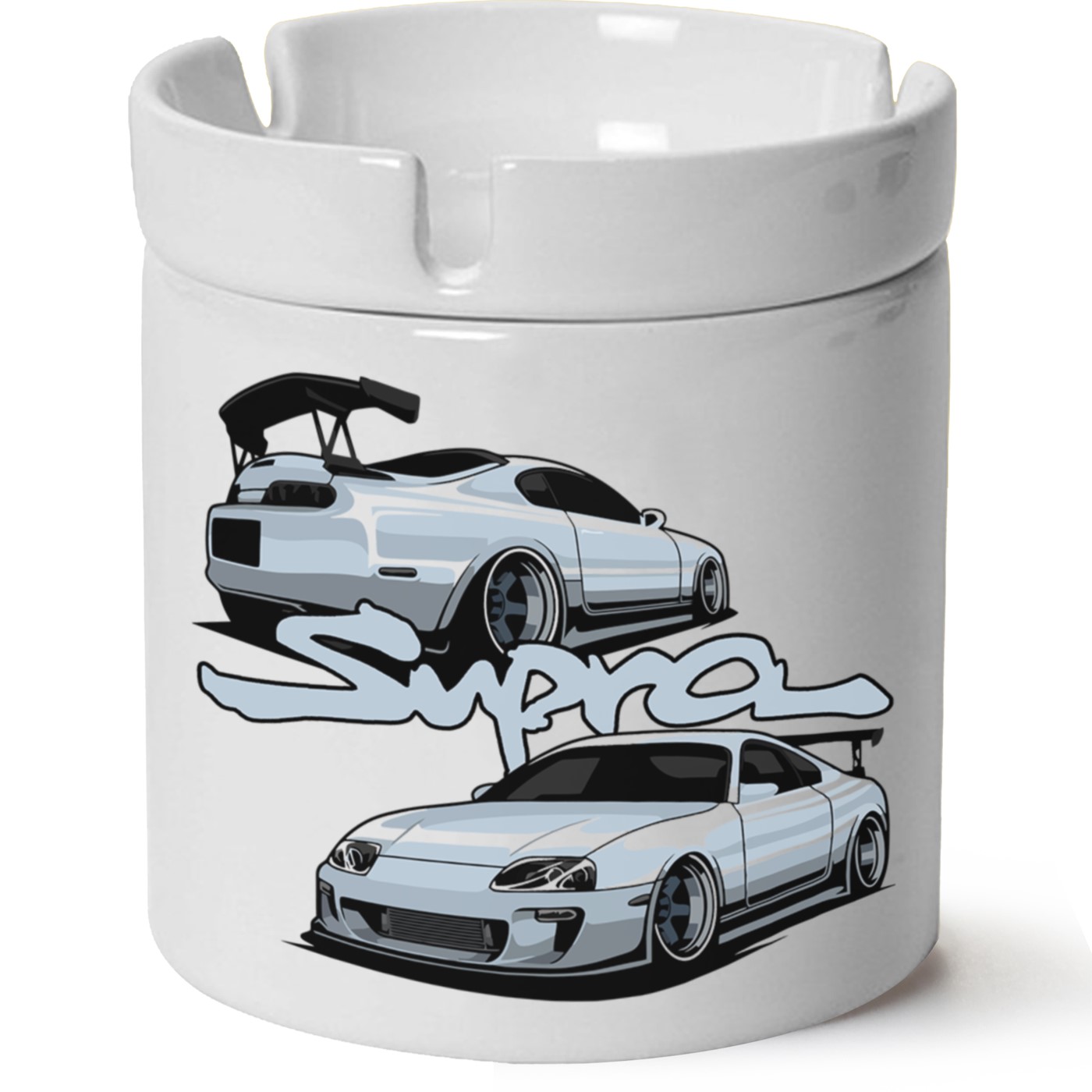 Toyota Supra Baskılı Porselen At Söndür Küllük