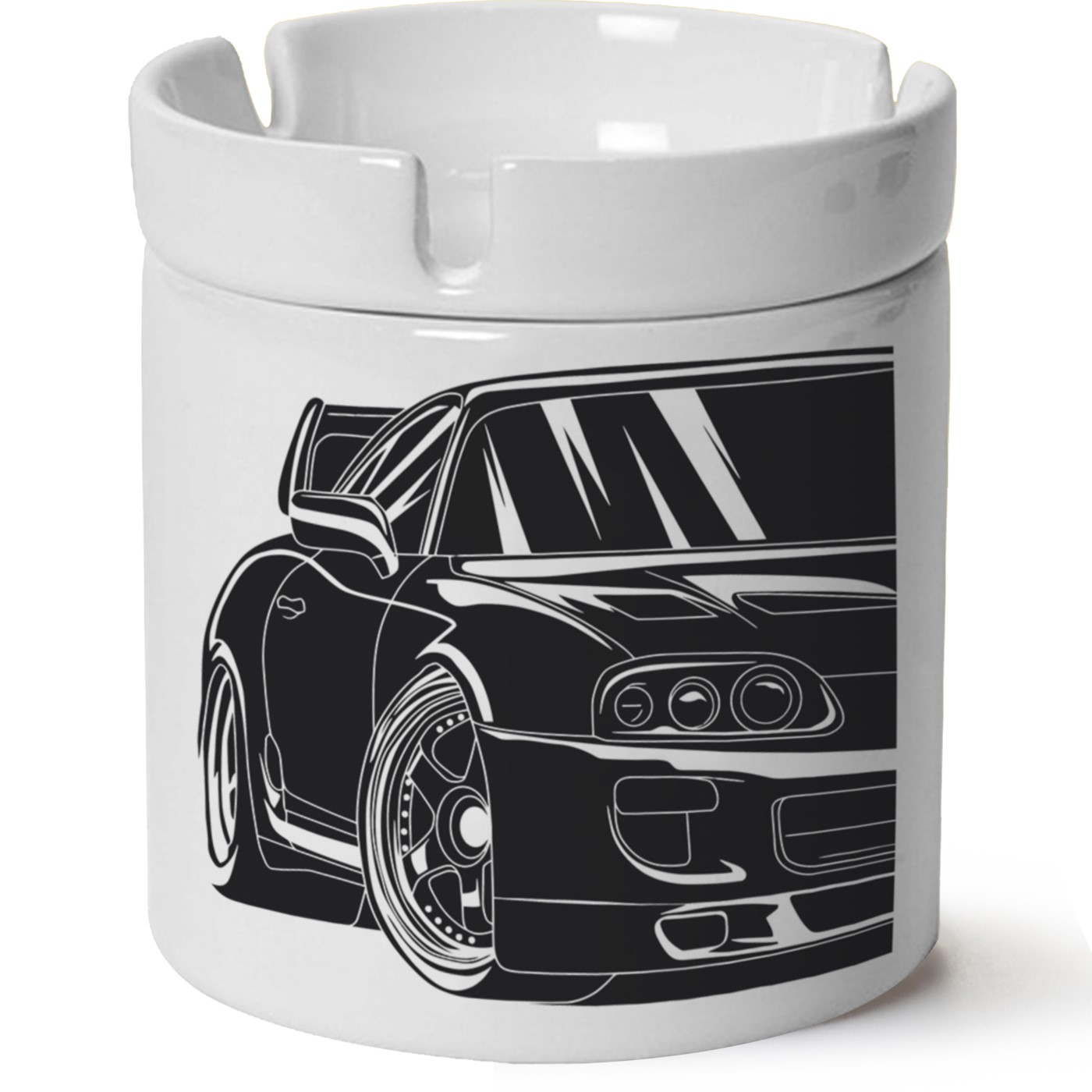 Toyota Supra Baskılı Porselen At Söndür Küllük