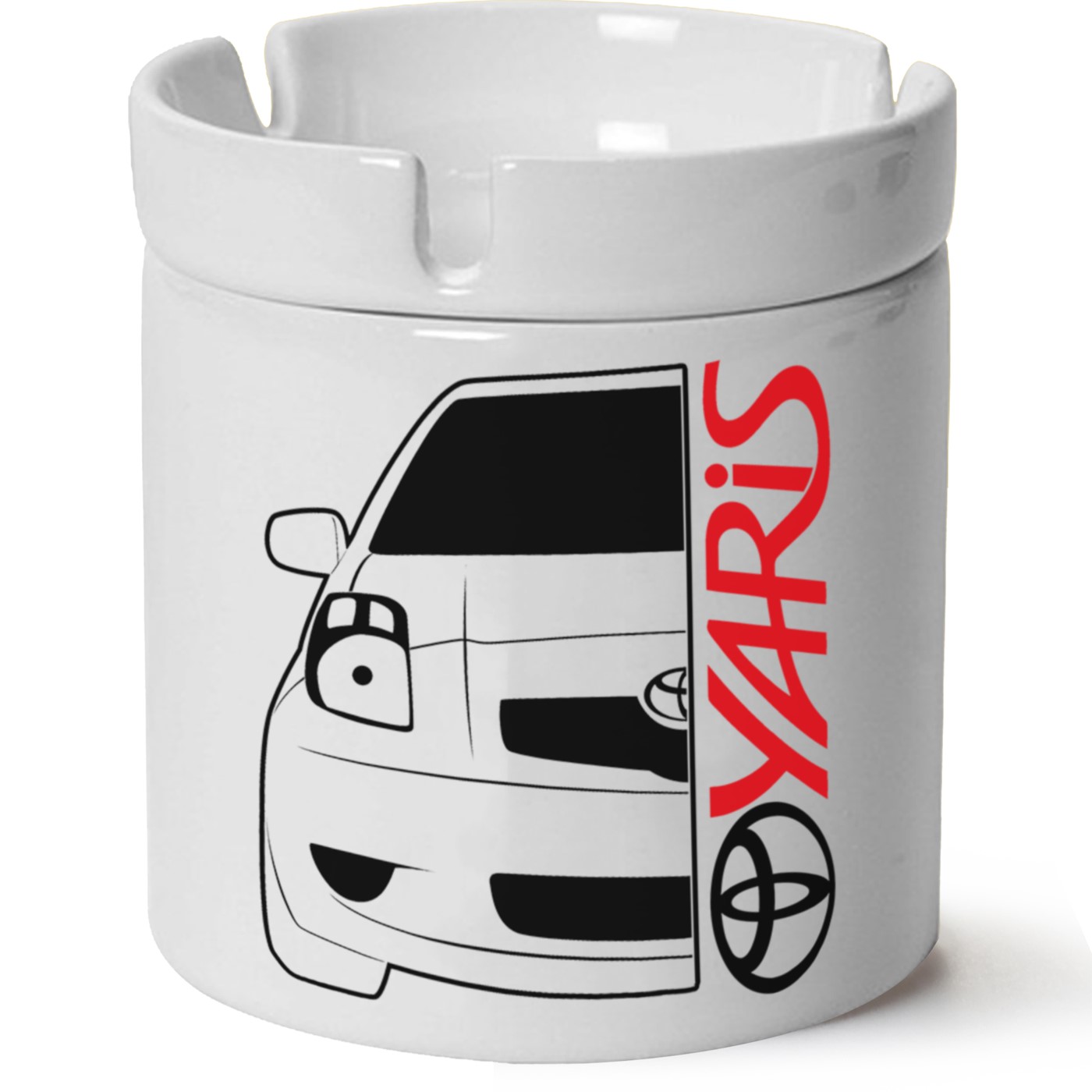 Toyota Yaris Baskılı Porselen At Söndür Küllük