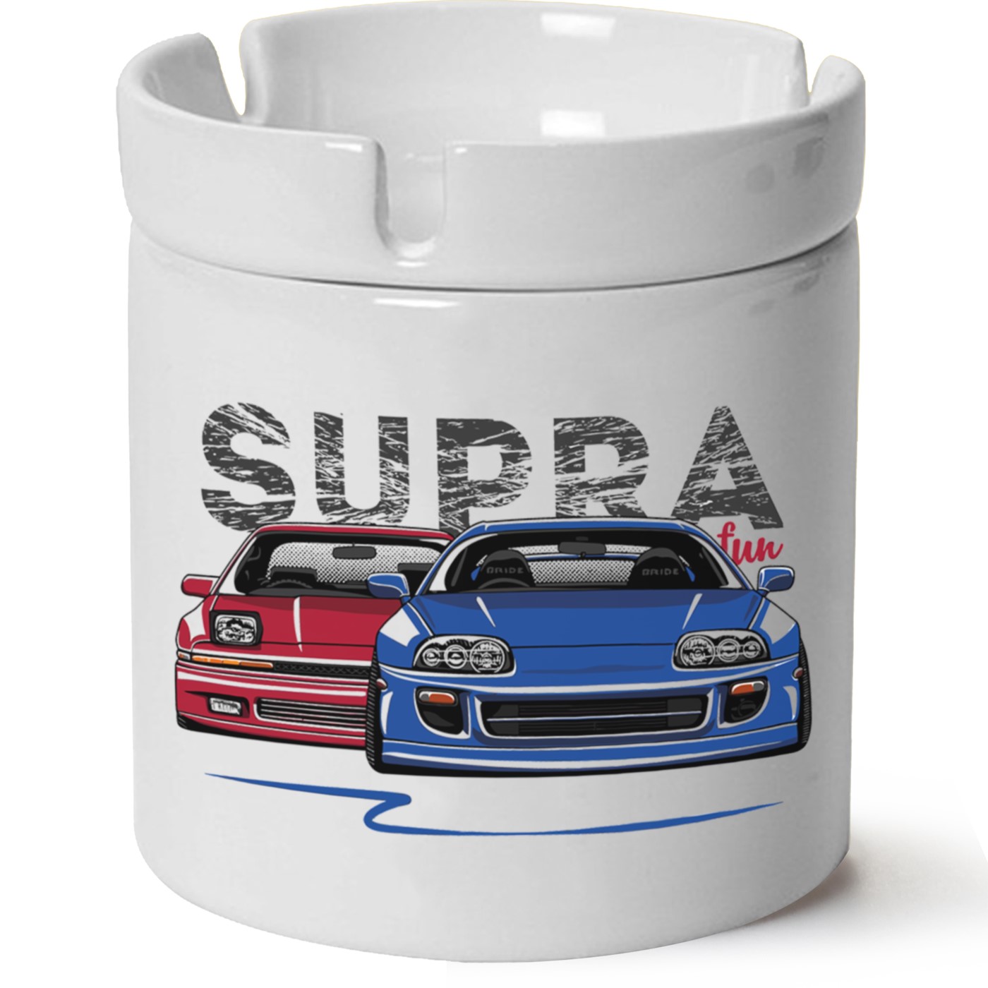 Toyota Supra Baskılı Porselen At Söndür Küllük