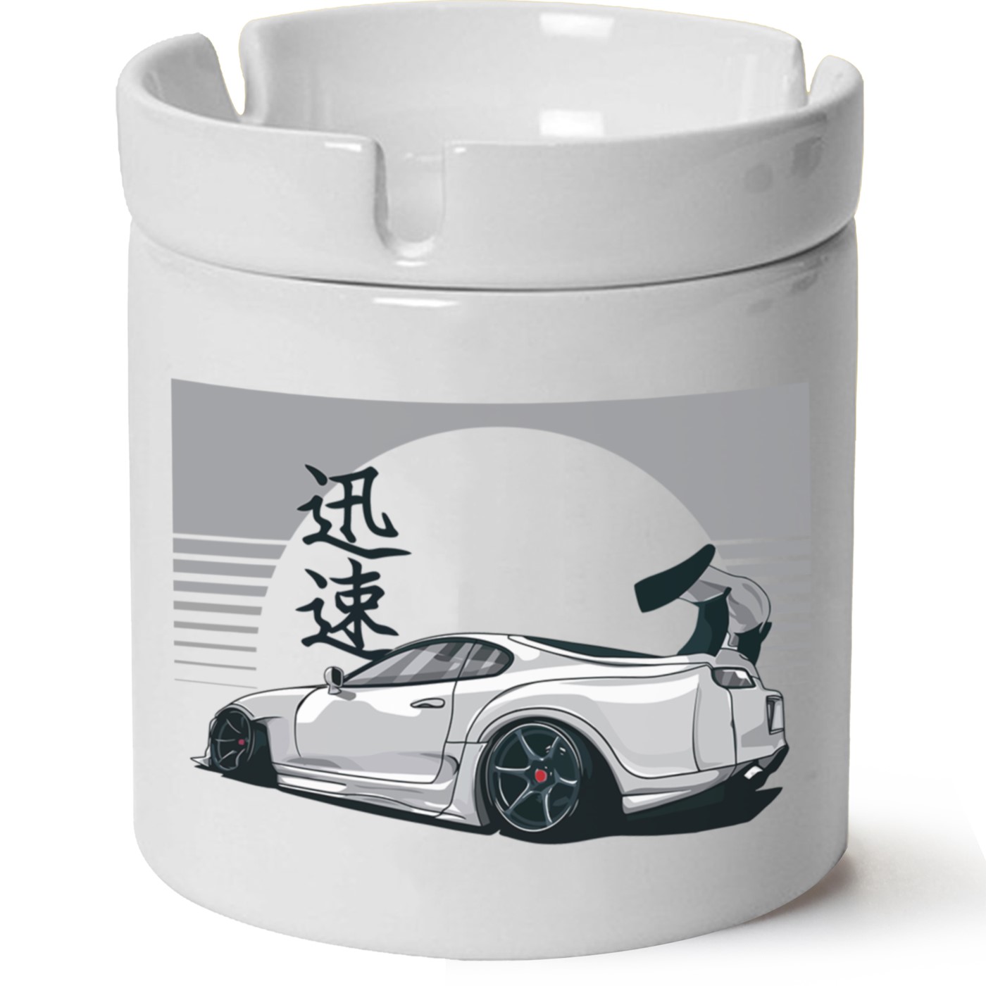 Toyota Supra Baskılı Porselen At Söndür Küllük