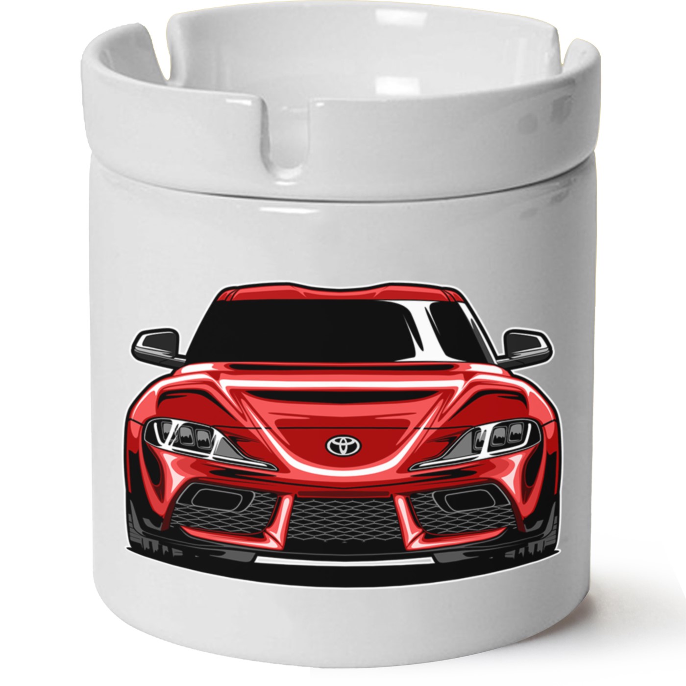 Toyota Supra Baskılı Porselen At Söndür Küllük