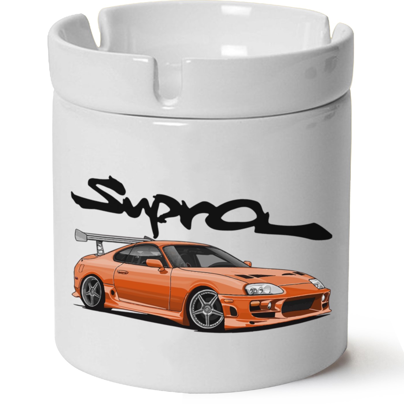 Toyota Supra Baskılı Porselen At Söndür Küllük