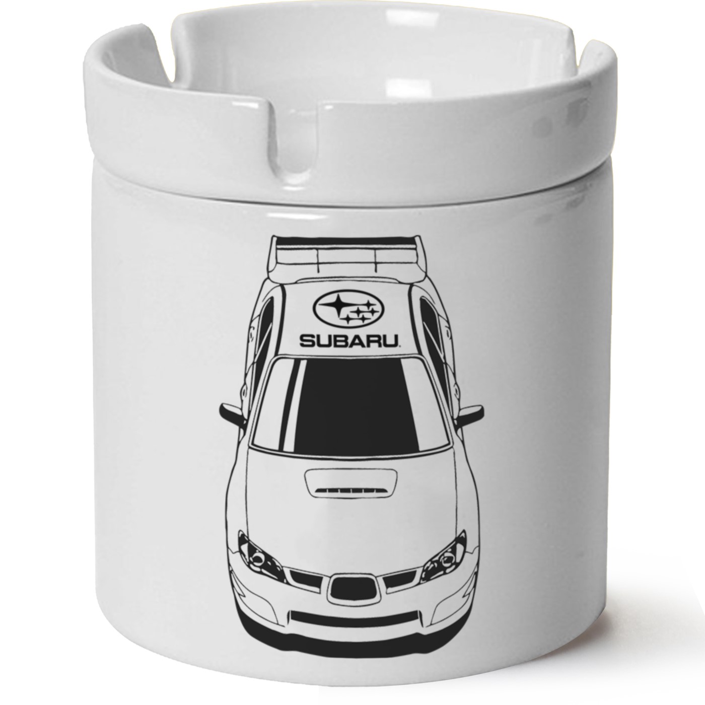 Subaru Baskılı Porselen At Söndür Küllük