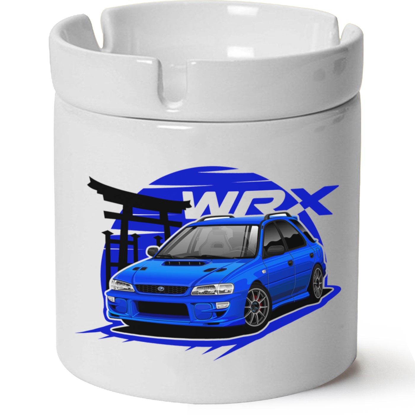 Subaru Baskılı Porselen At Söndür Küllük