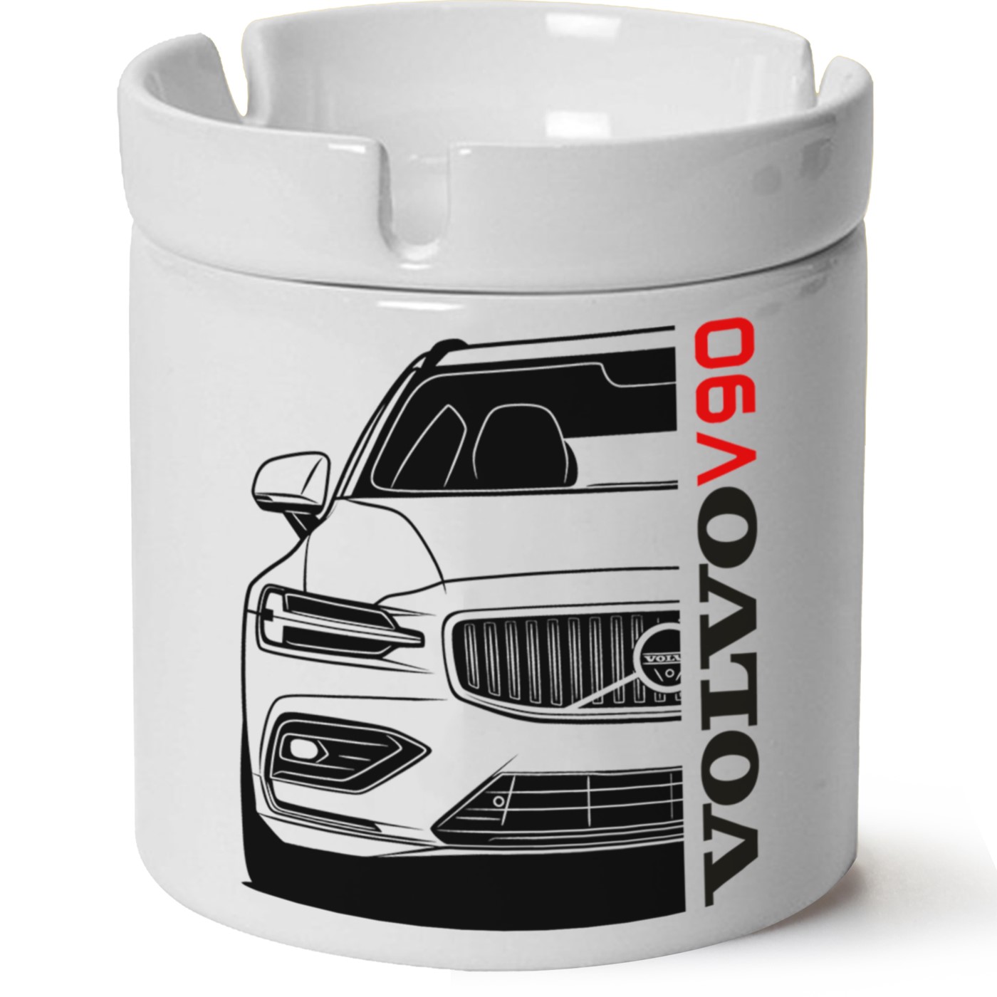 Volvo V90 Baskılı Porselen At Söndür Küllük