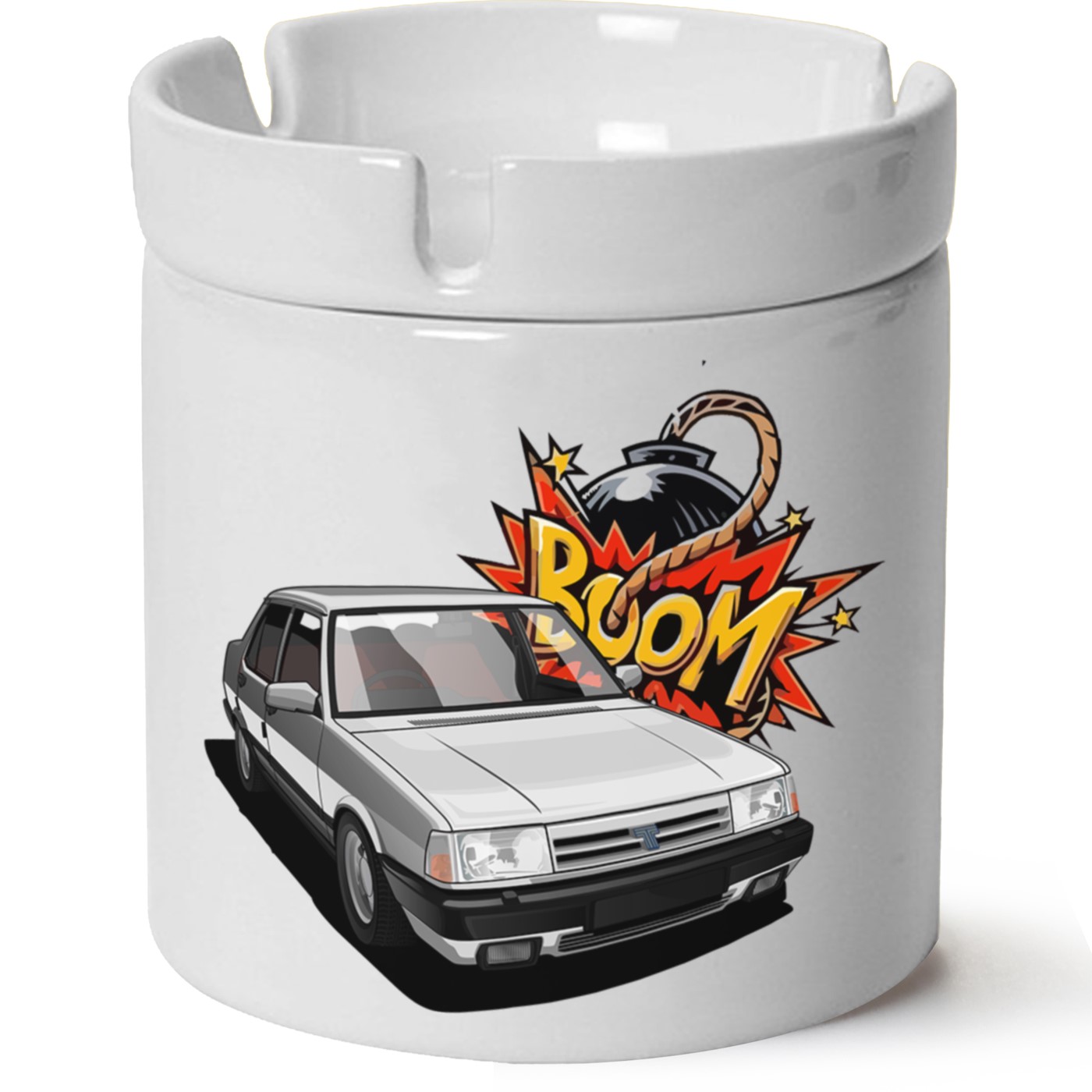 Tofaş Doğan Baskılı Porselen At Söndür Küllük