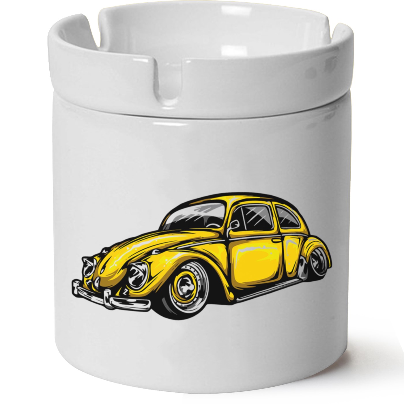 Vw Beetlek Baskılı Porselen At Söndür Küllük
