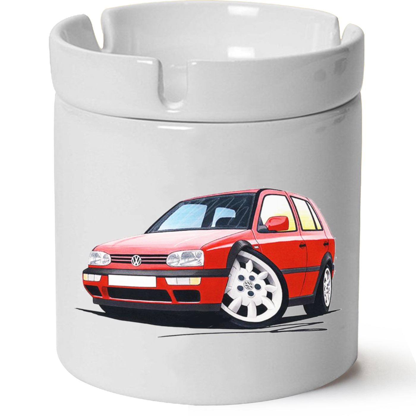 Vw Golf 3 Baskılı Porselen At Söndür Küllük