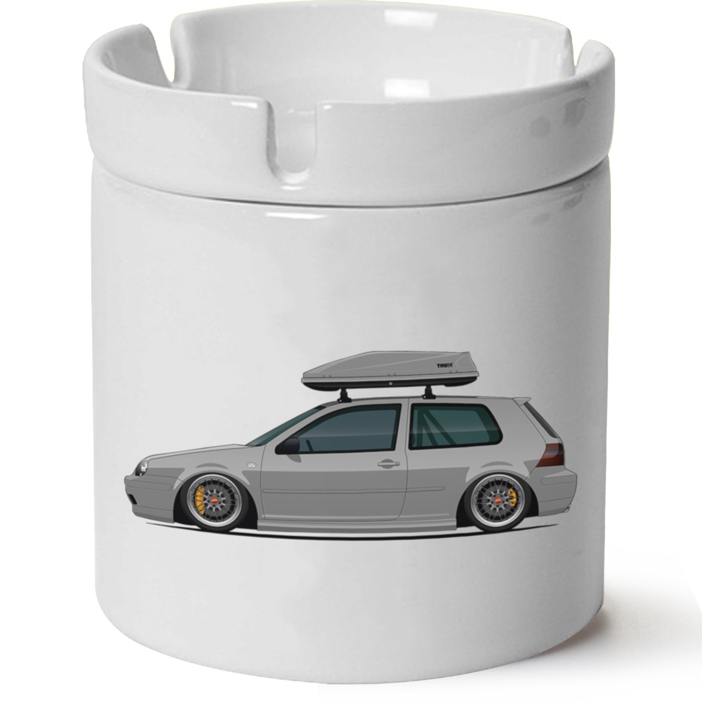 Vw Golf 4 Baskılı Porselen At Söndür Küllük