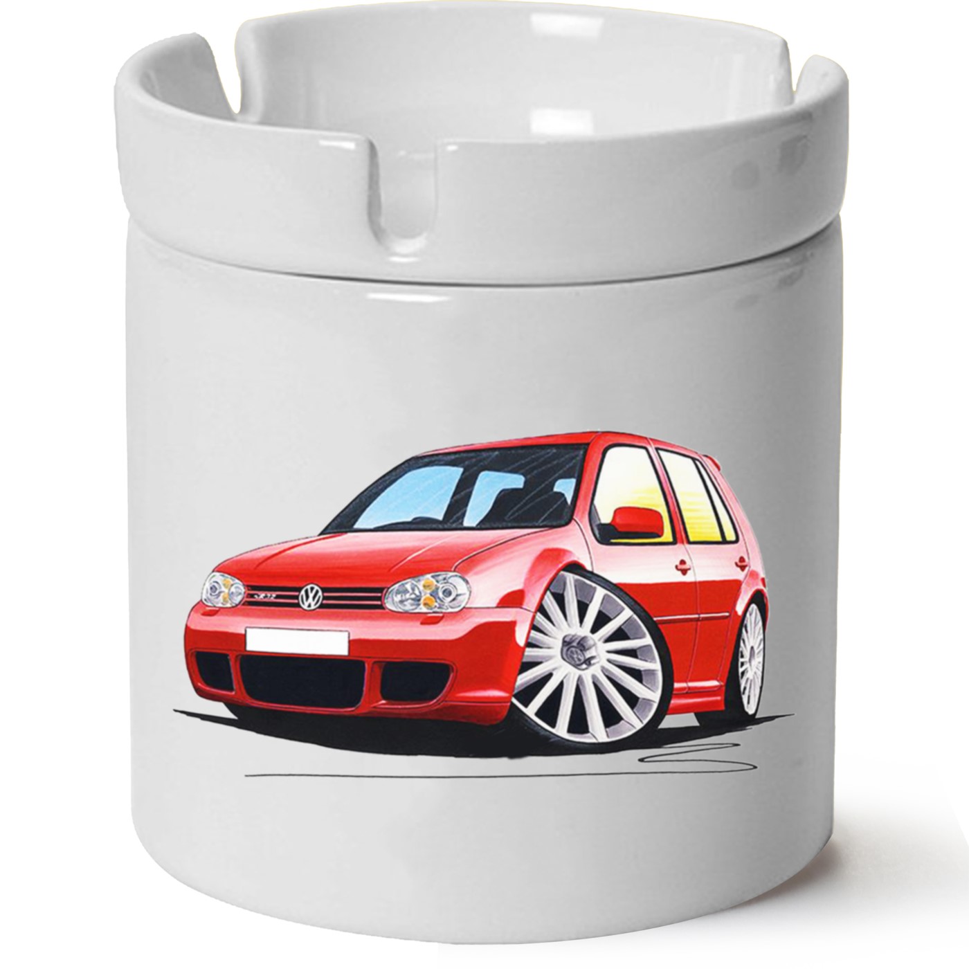 Vw Golf 4 Baskılı Porselen At Söndür Küllük