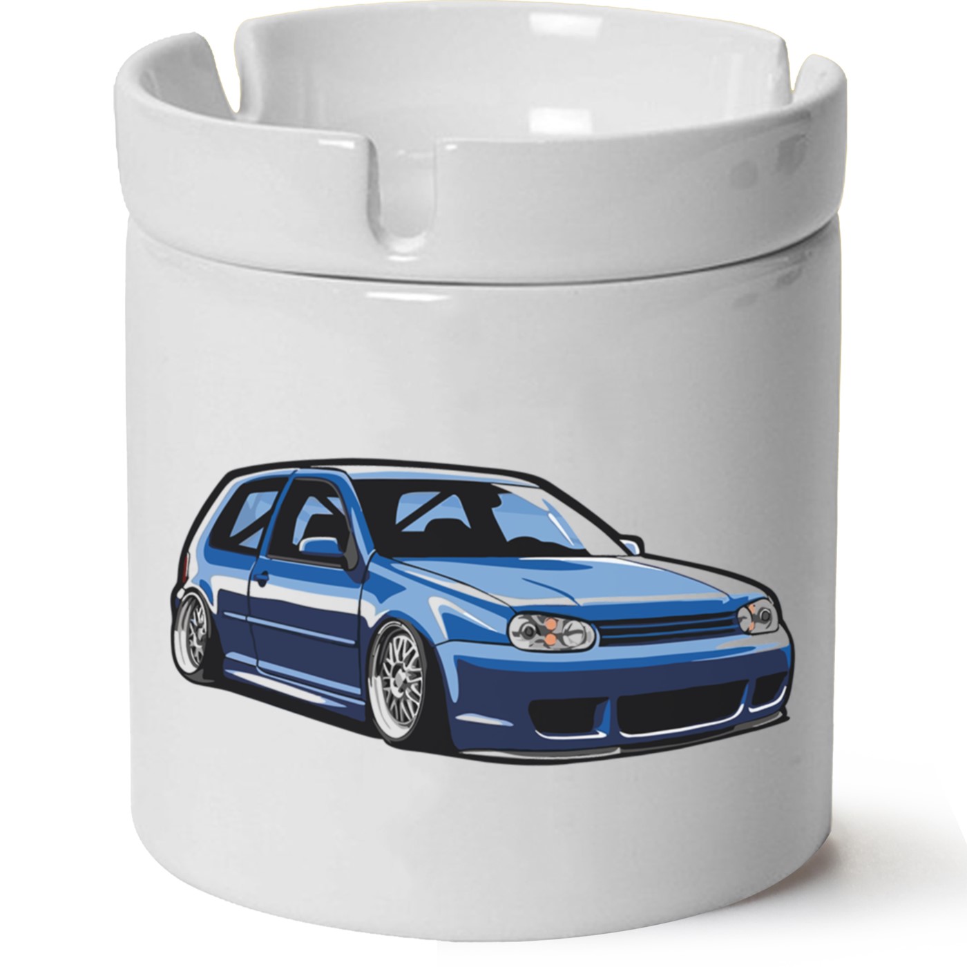 Vw Golf 4 Baskılı Porselen At Söndür Küllük