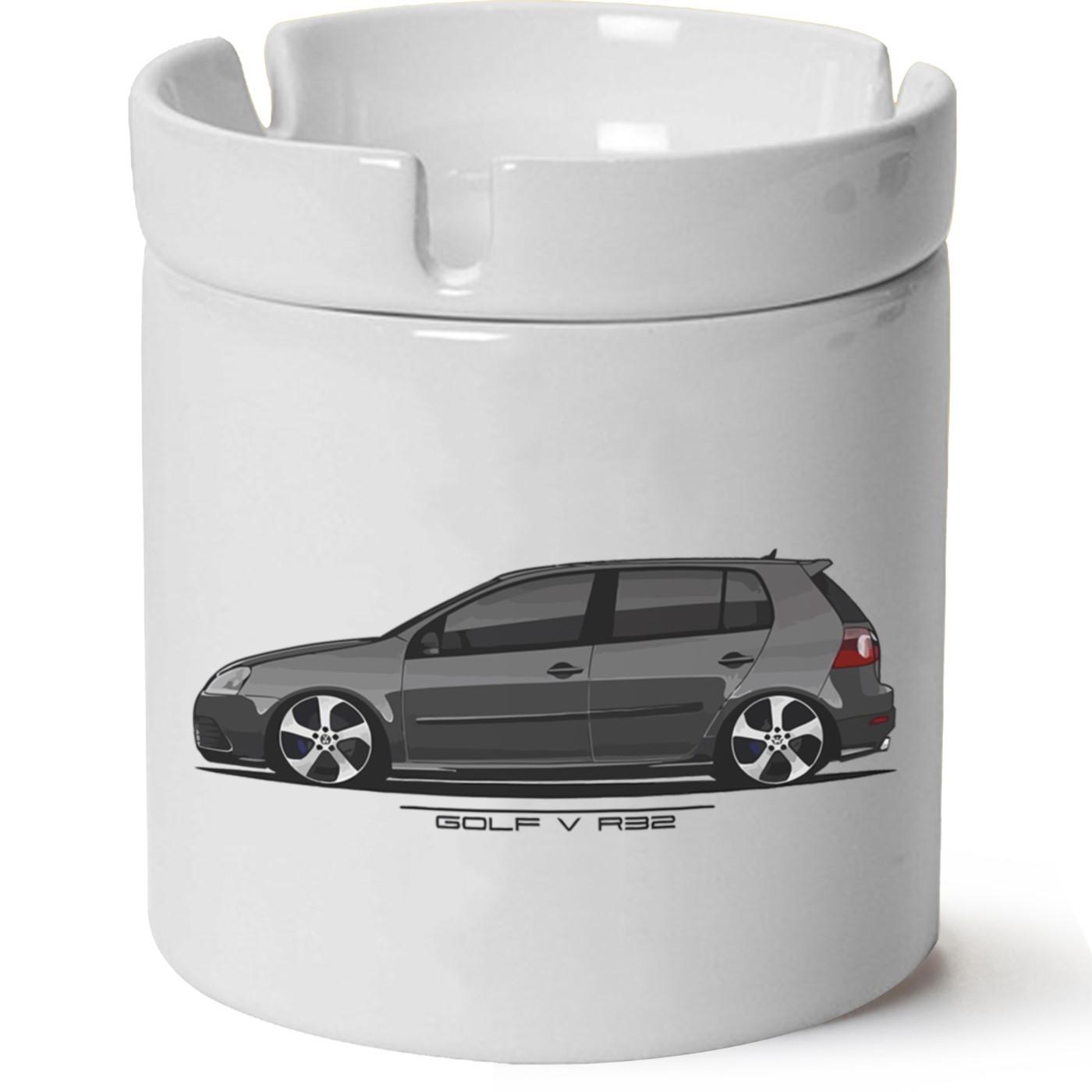 Vw Golf 5 Baskılı Porselen At Söndür Küllük