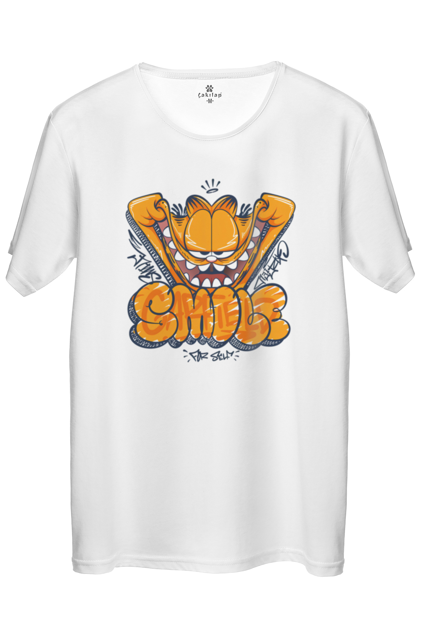 Garfield Baskılı Regular Tişört