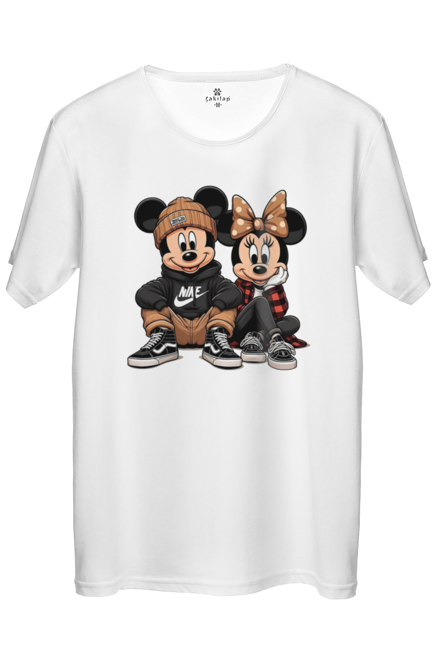 Mickey Minnie Mouse Baskılı Regular Tişört