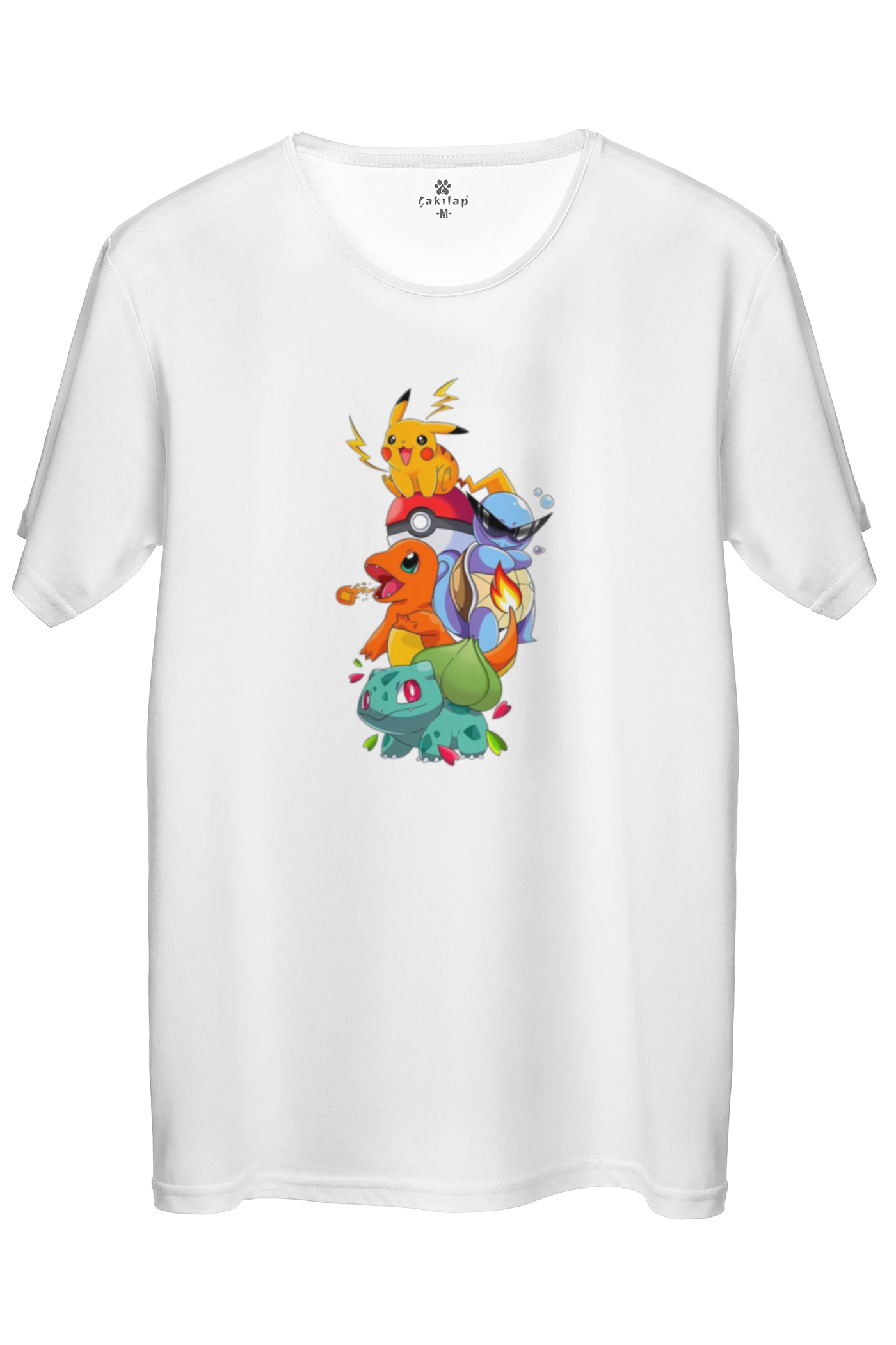 Pokemon Baskılı Regular Tişört