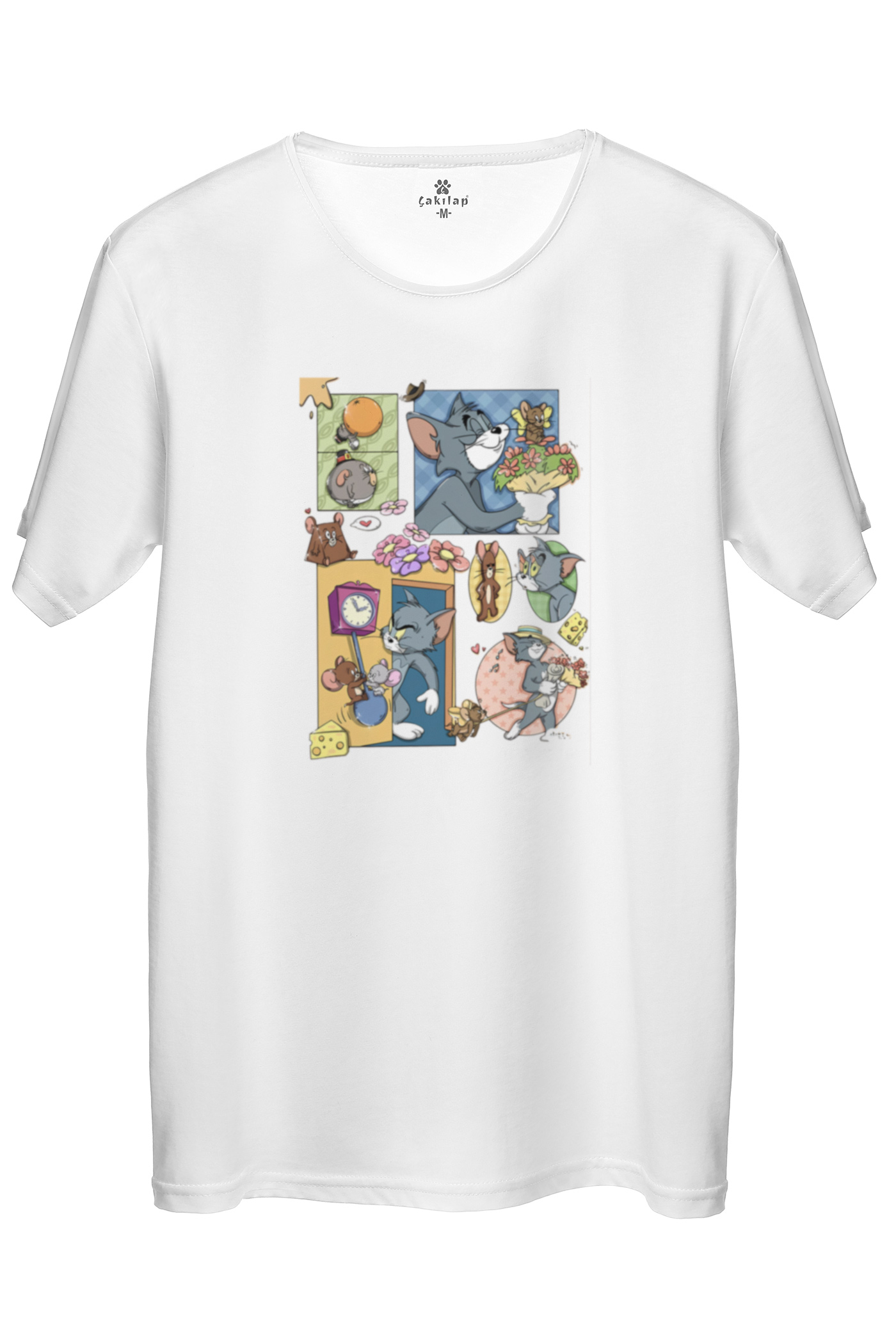 Tom&Jerry Baskılı Regular Tişört