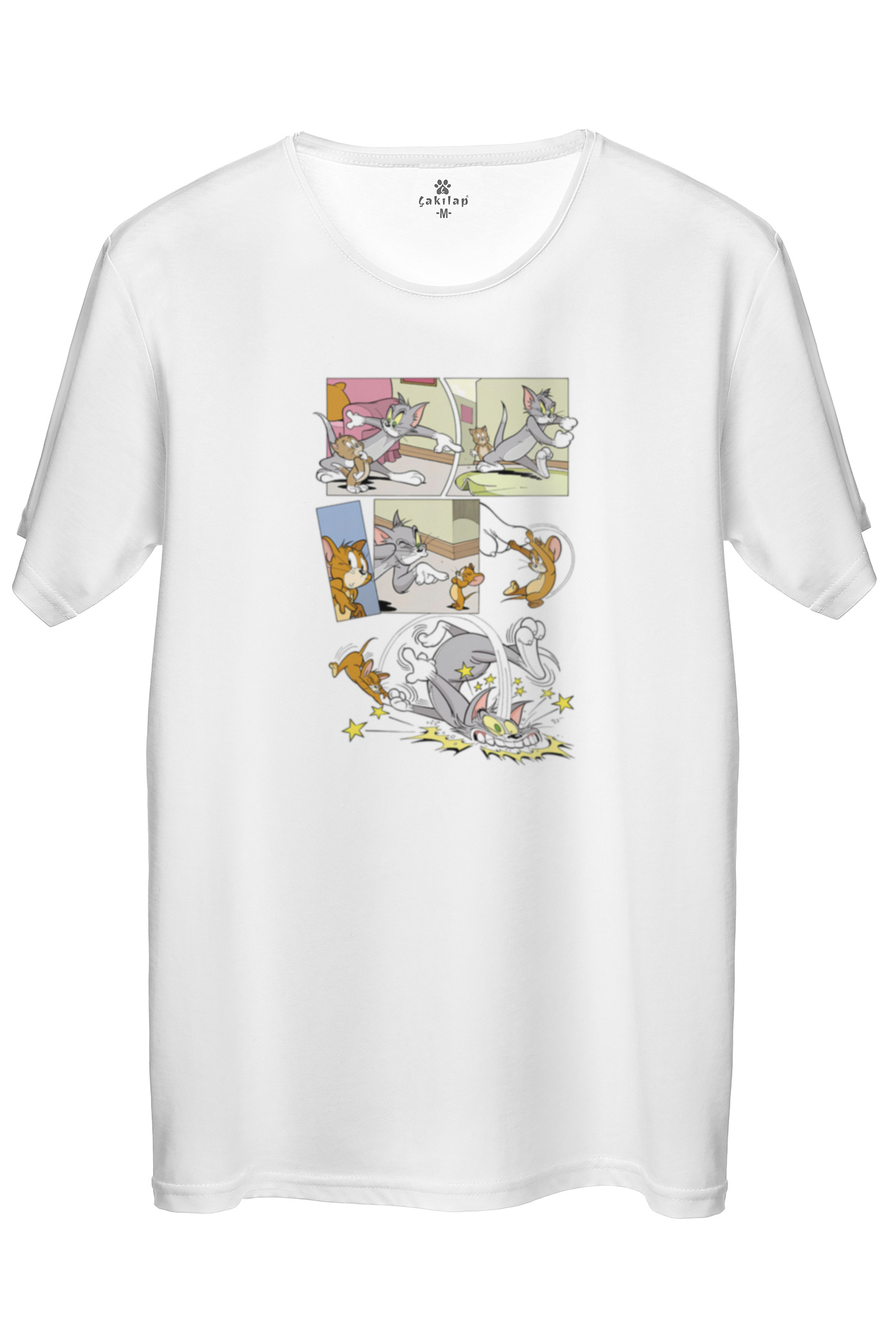 Tom&Jerry Baskılı Regular Tişört