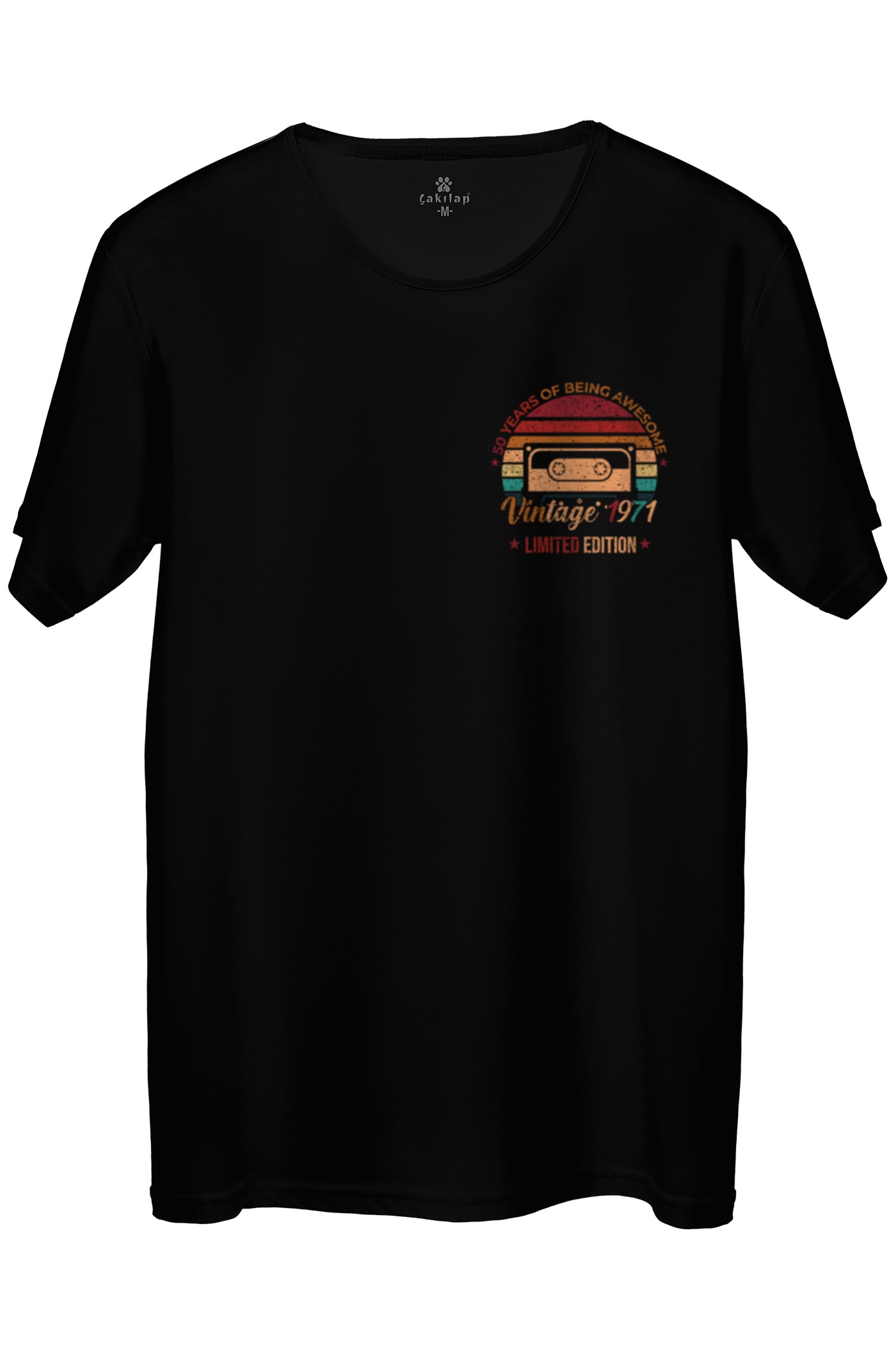 Retro Baskılı Regular Tişört