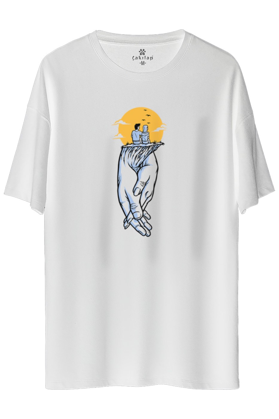 Macera-Doğa Baskılı Oversize Tişört