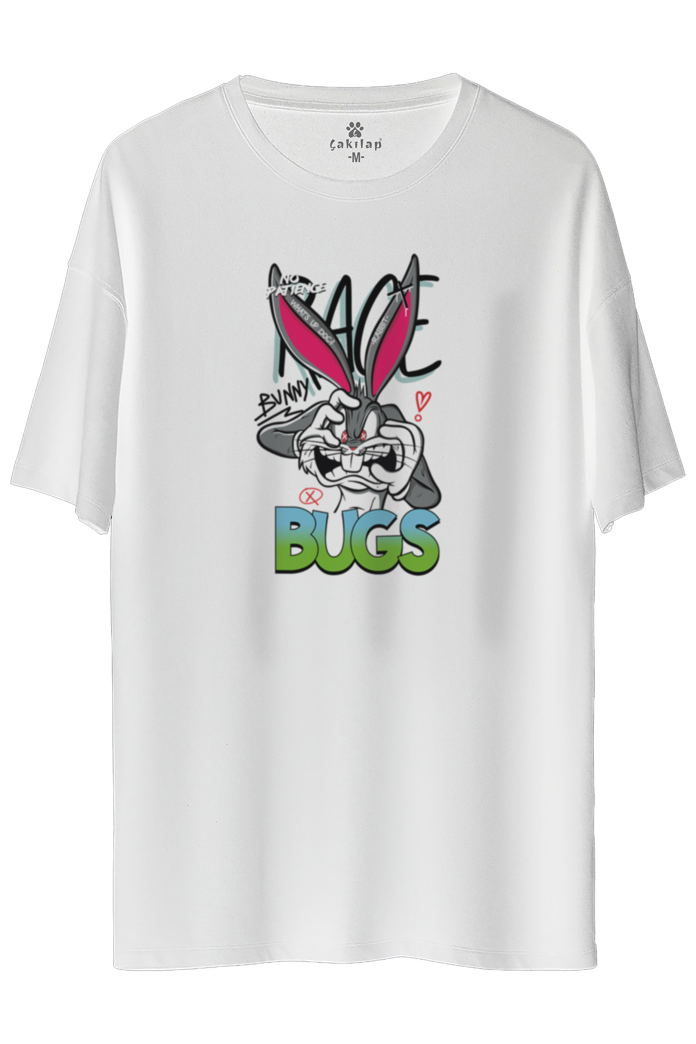 Bugs Bunny Baskılı Oversize Tişört