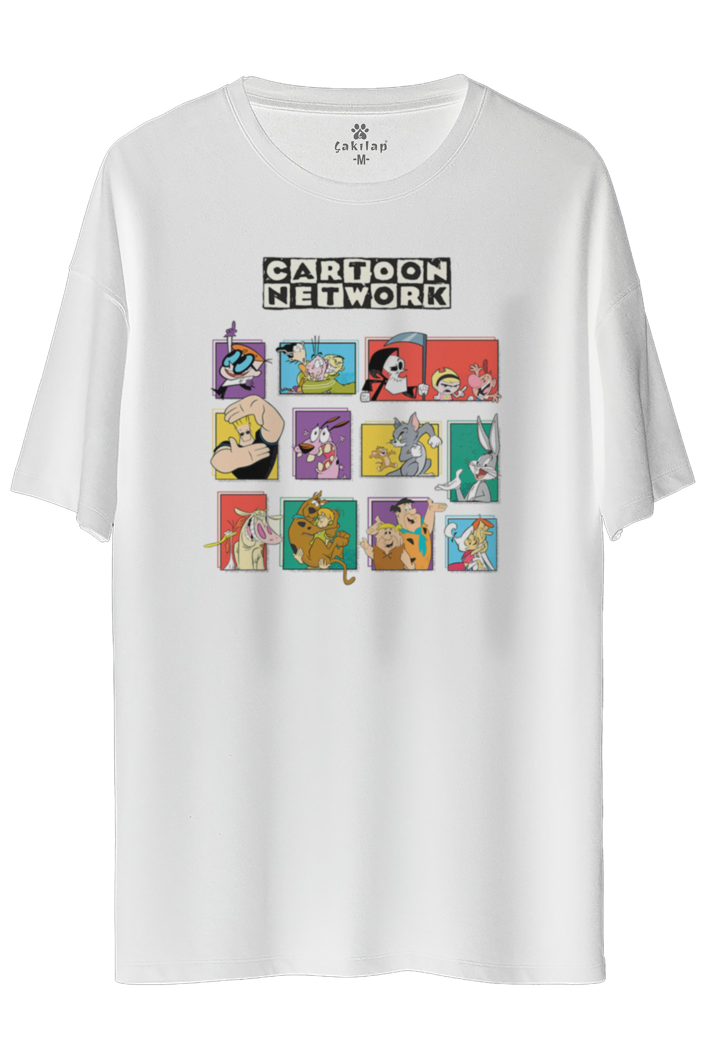 Cartoon Network Baskılı Oversize Tişört