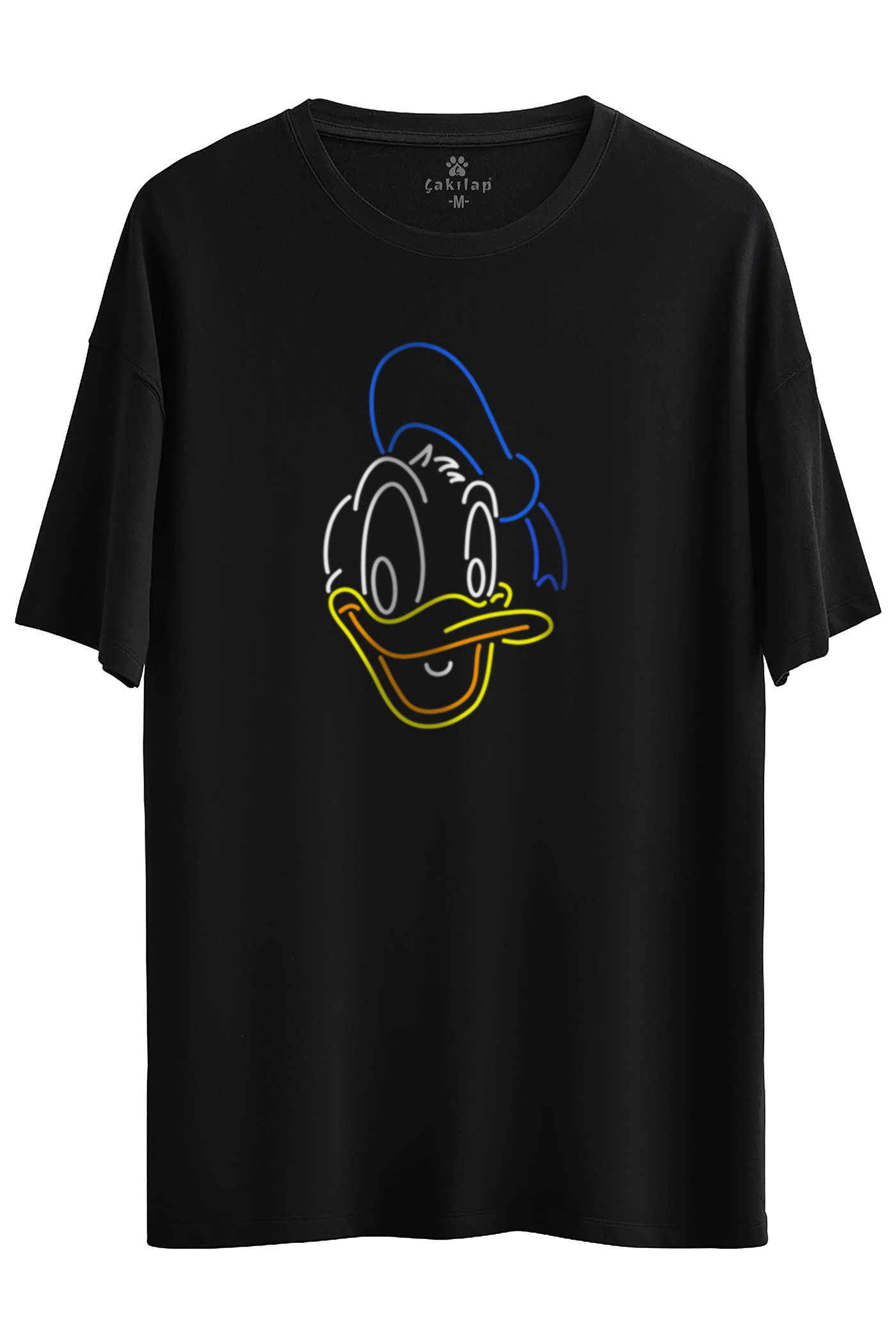Donald Duck Baskılı Oversize Tişört