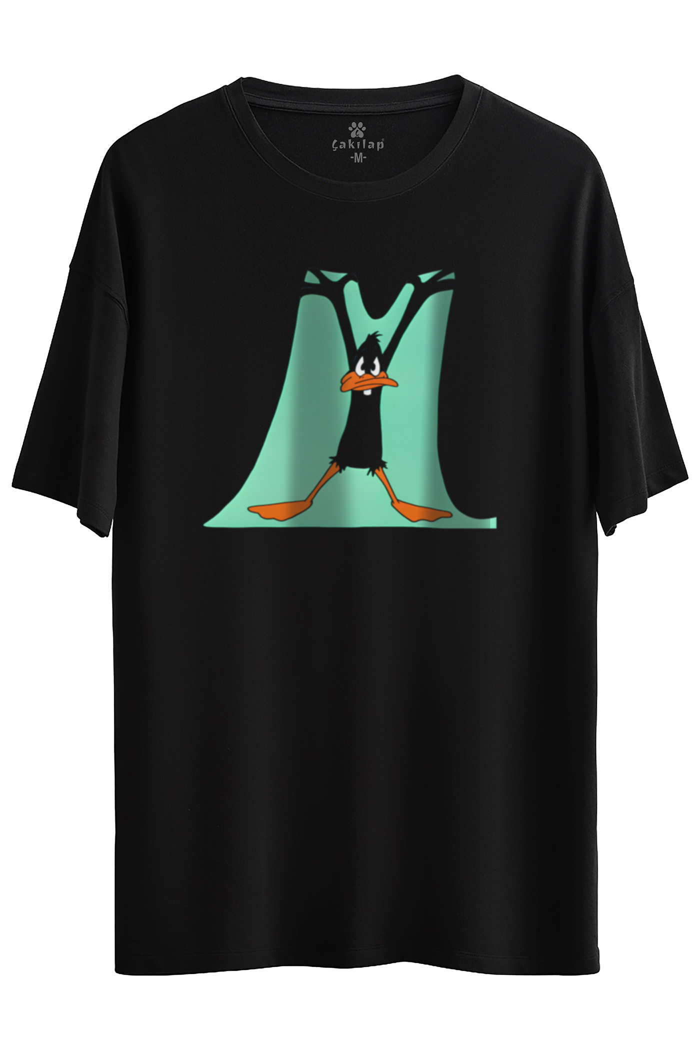 Daffy Duck Baskılı Oversize Tişört