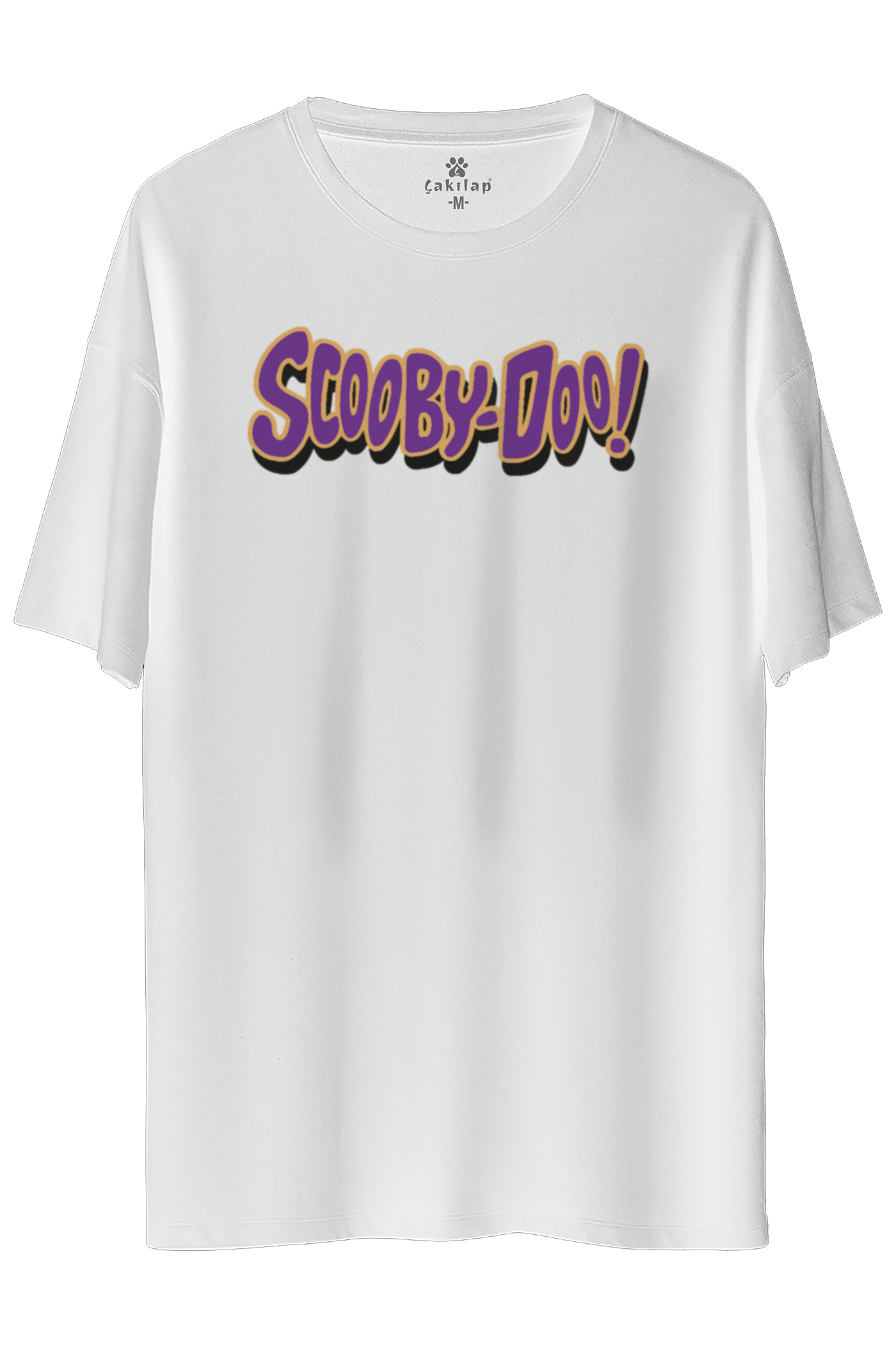 Scooby Doo Logo Baskılı Oversize Tişört