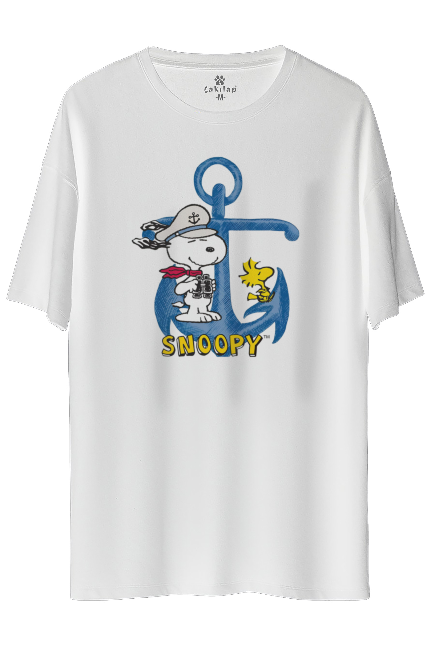Snoopy Baskılı Oversize Tişört