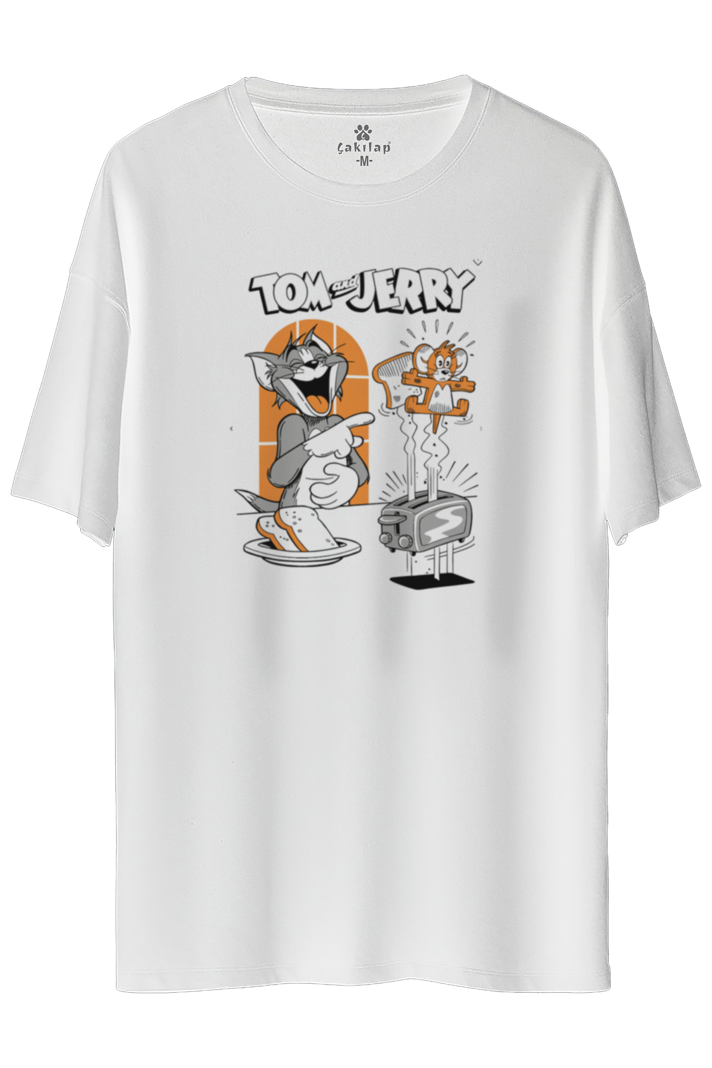 Tom&Jerry Baskılı Oversize Tişört