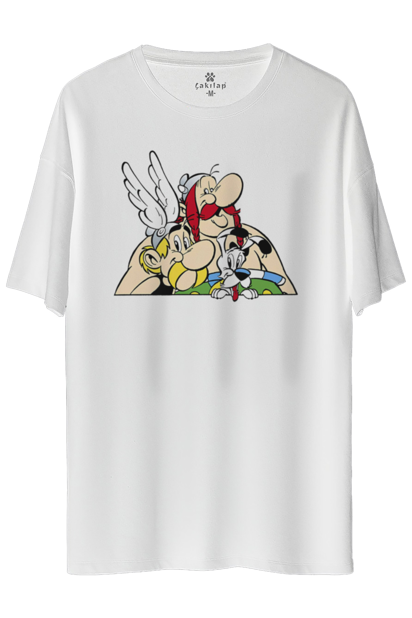 Astrix Obelix Baskılı Oversize Tişört