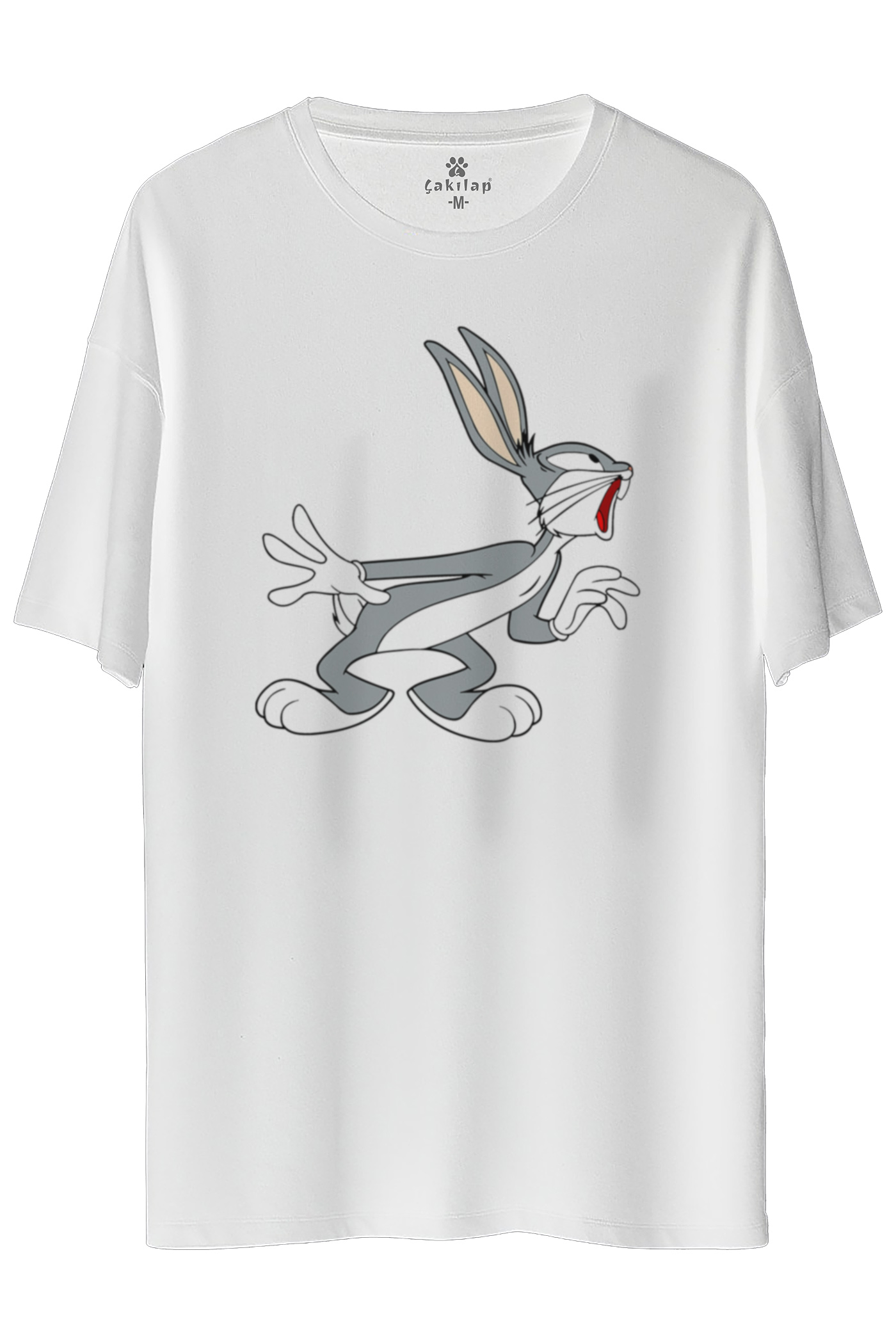 Bugs Bunny Baskılı Oversize Tişört