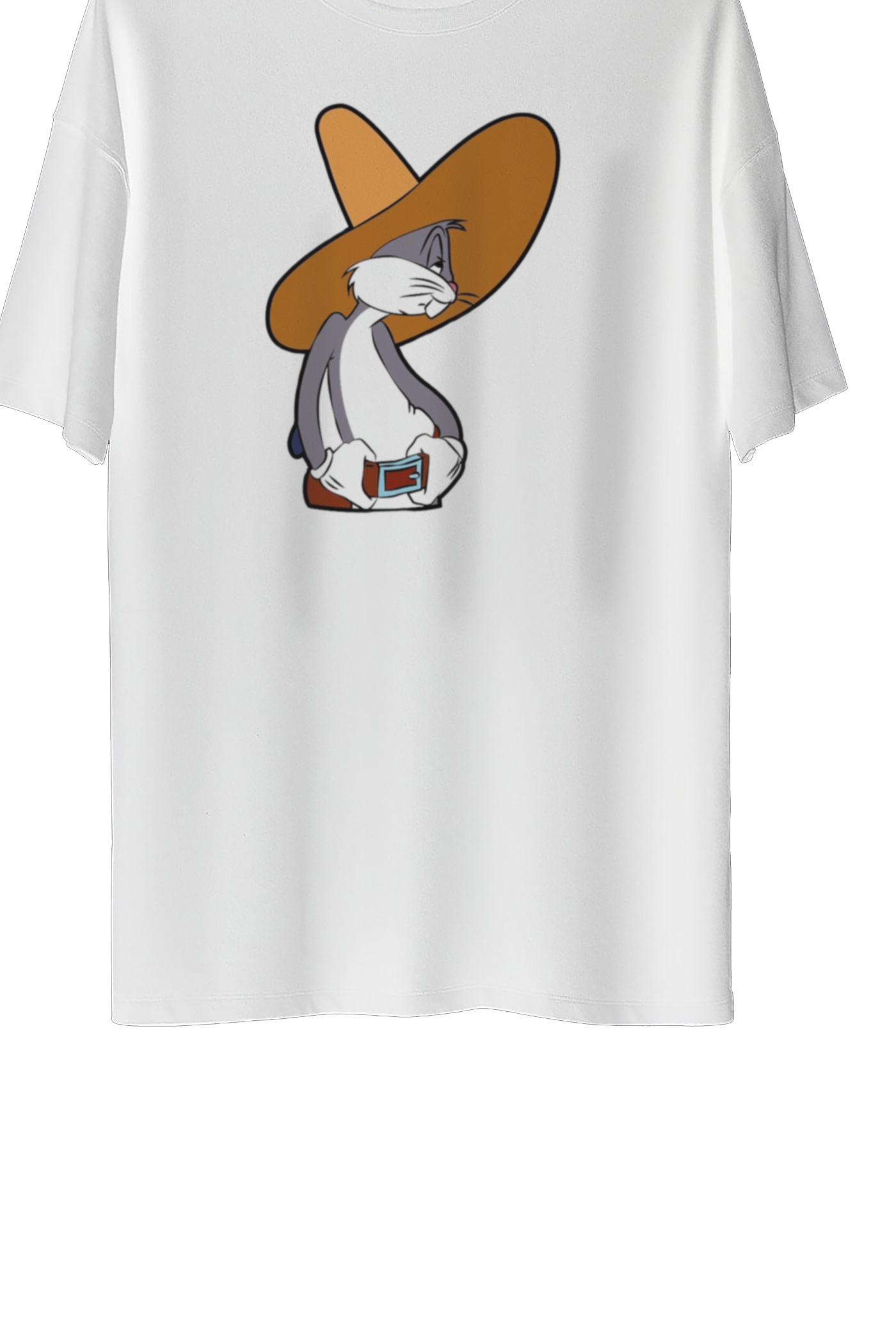 Bugs Bunny Baskılı Oversize Tişört