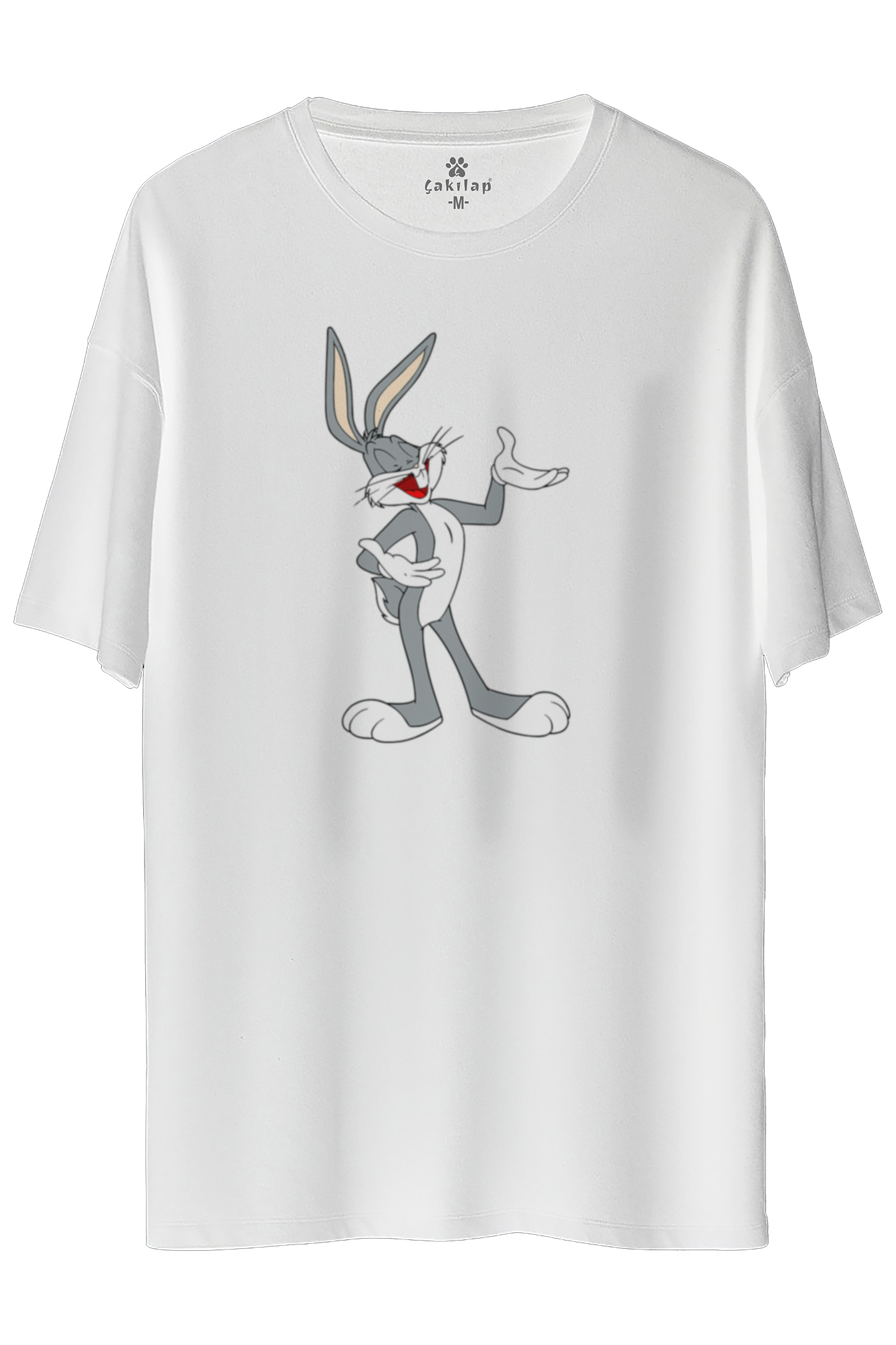 Bugs Bunny Baskılı Oversize Tişört