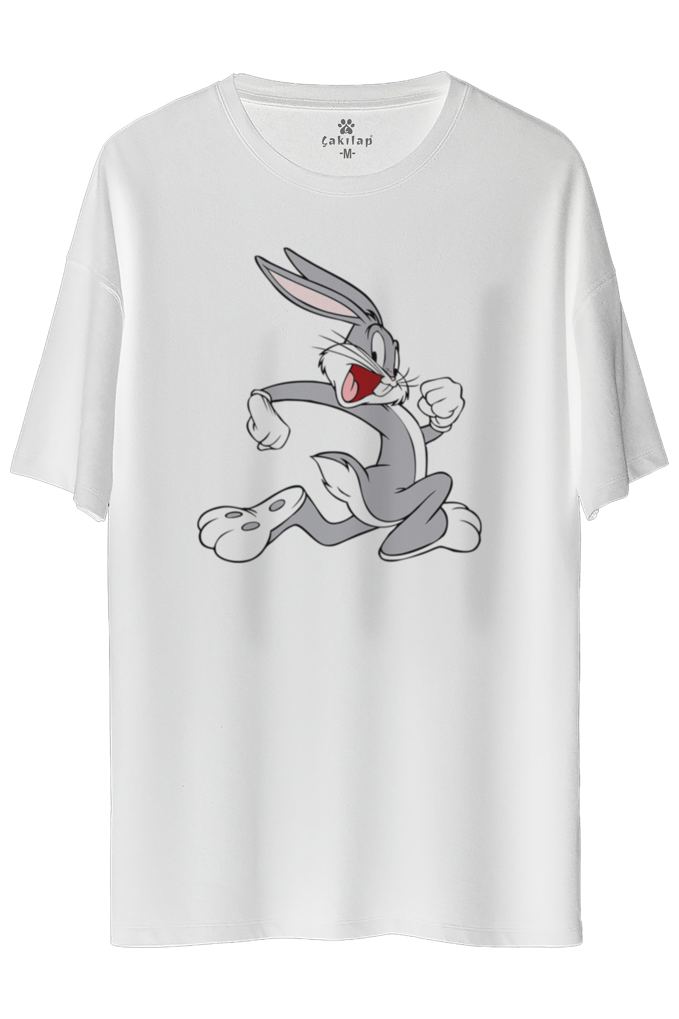 Bugs Bunny Baskılı Oversize Tişört