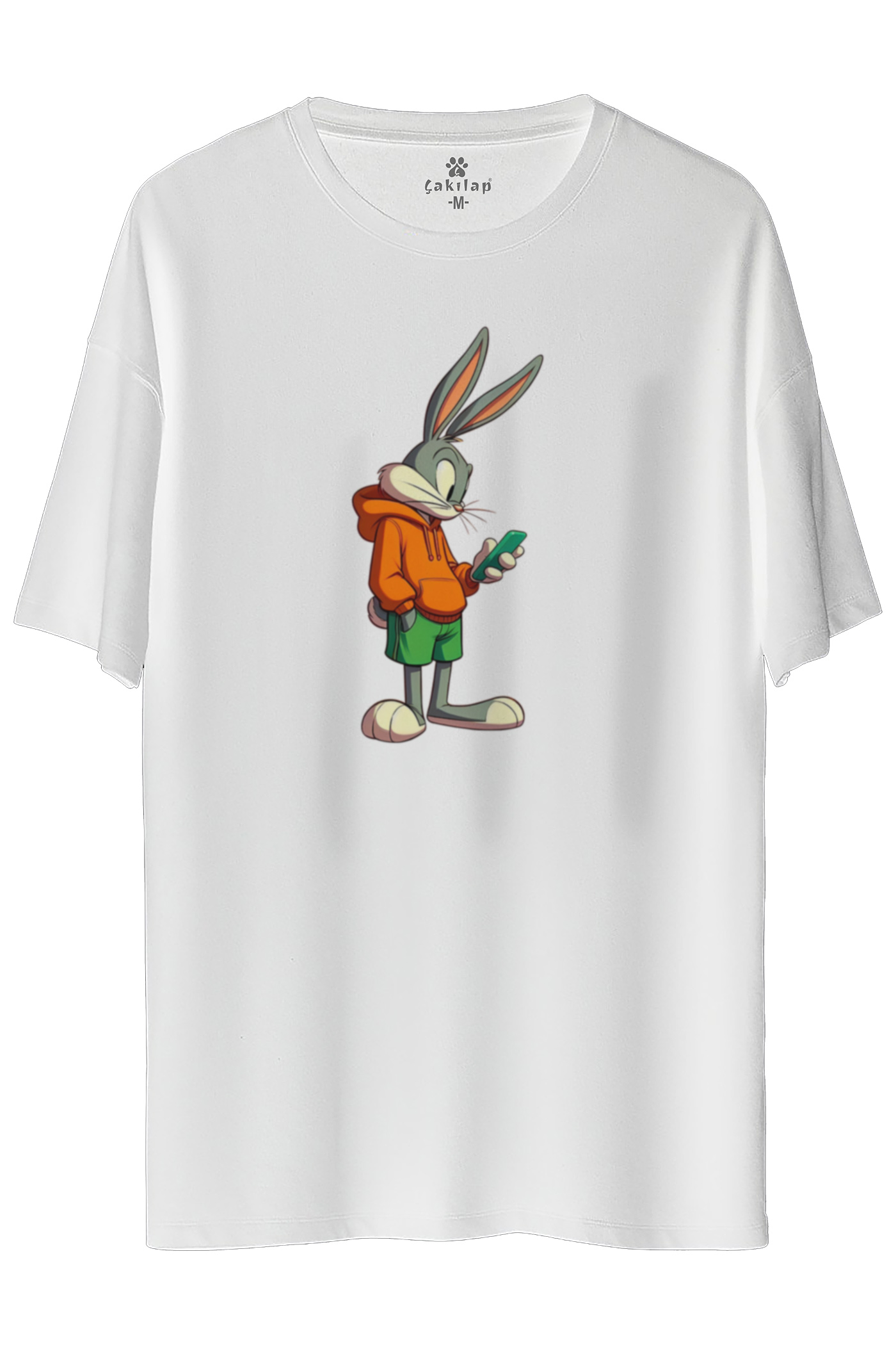 Bugs Bunny Baskılı Oversize Tişört