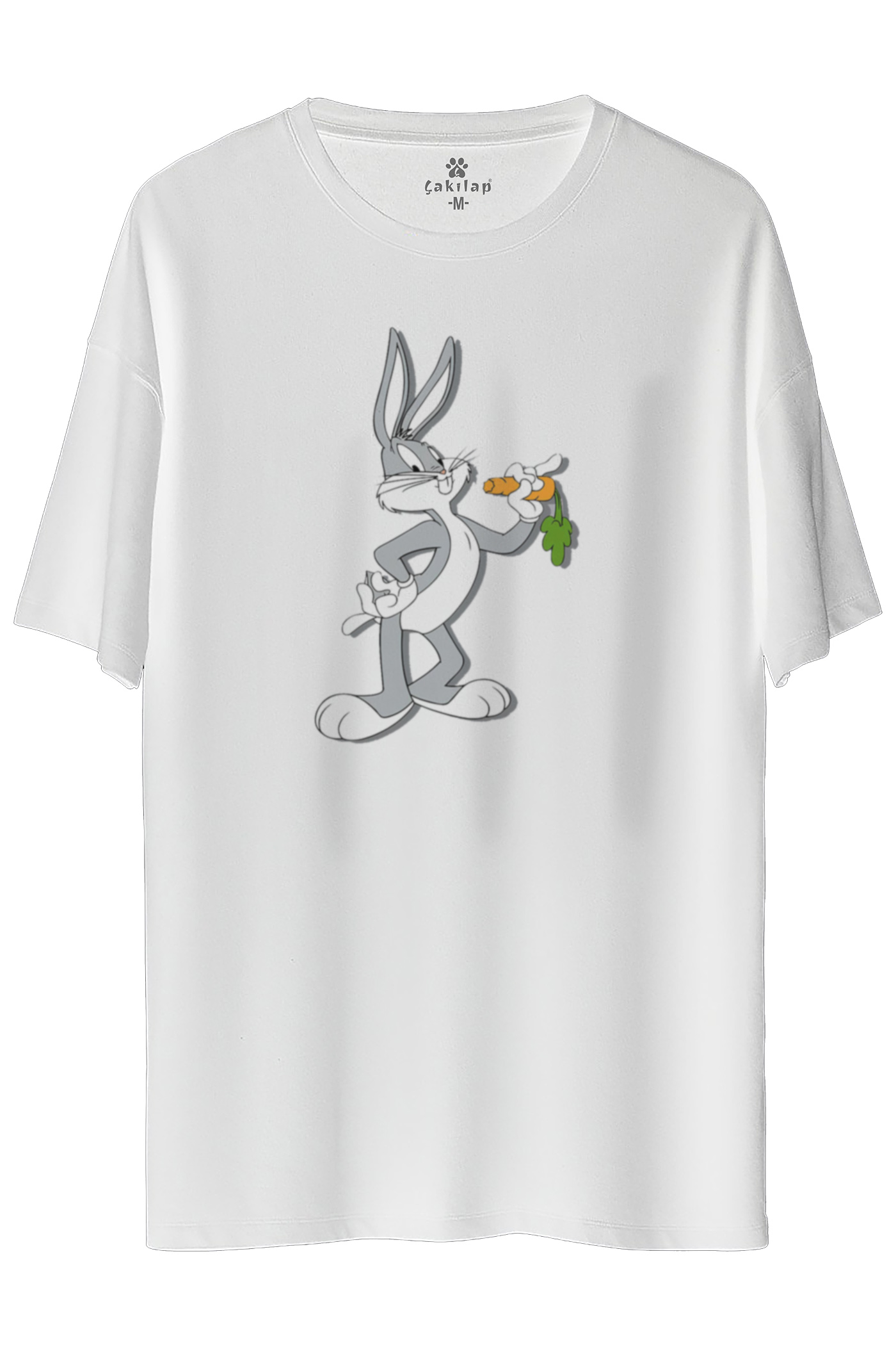 Bugs Bunny Baskılı Oversize Tişört