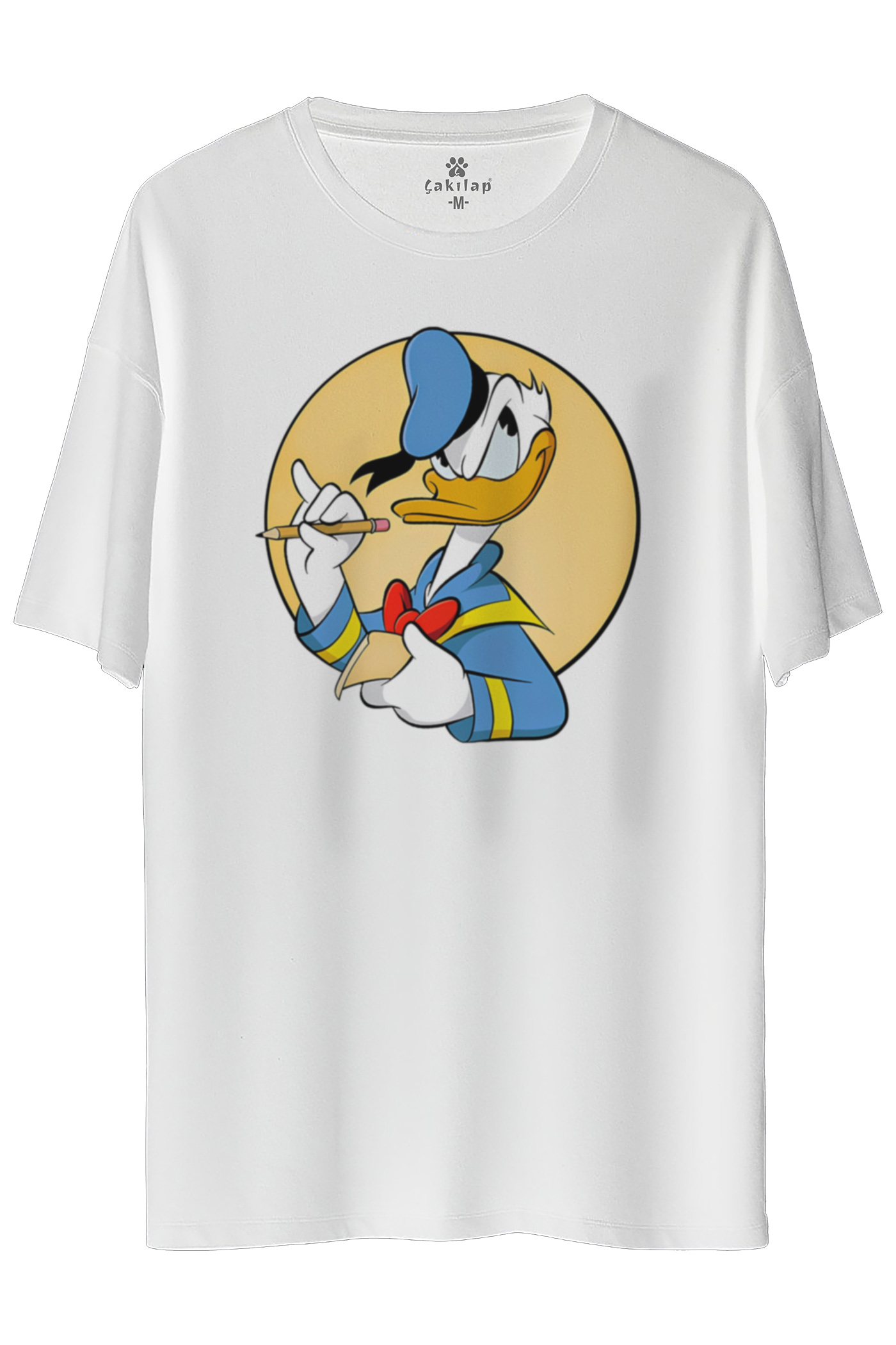 Donald Duck Baskılı Oversize Tişört