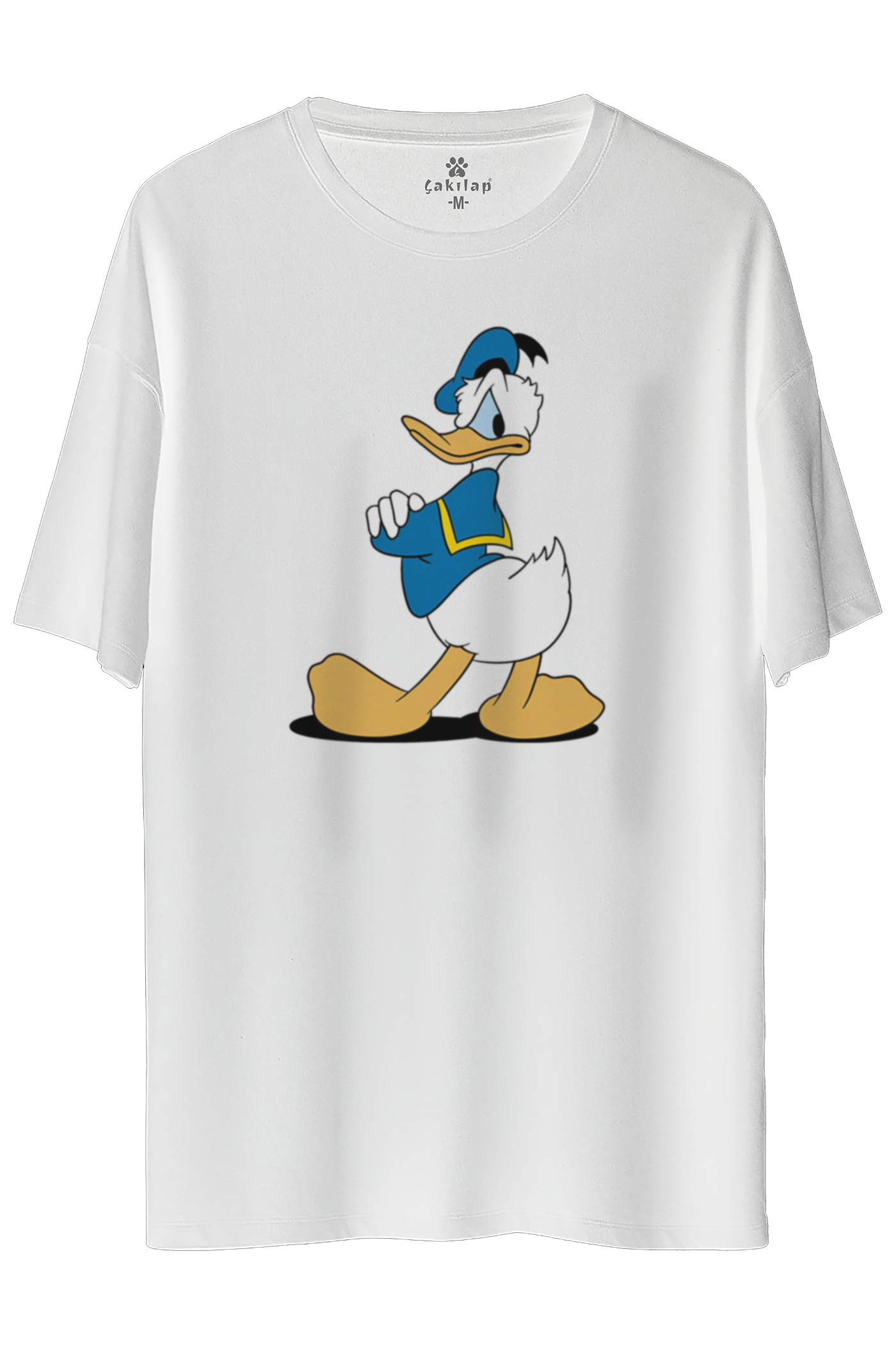 Donald Duck Baskılı Oversize Tişört