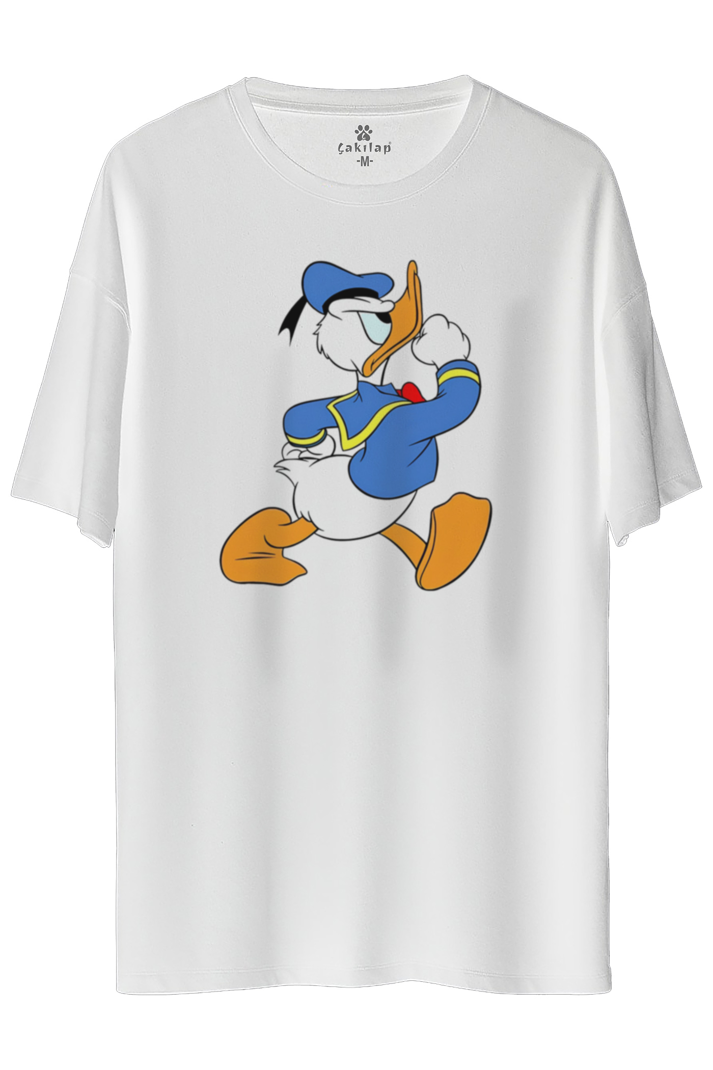 Donald Duck Baskılı Oversize Tişört