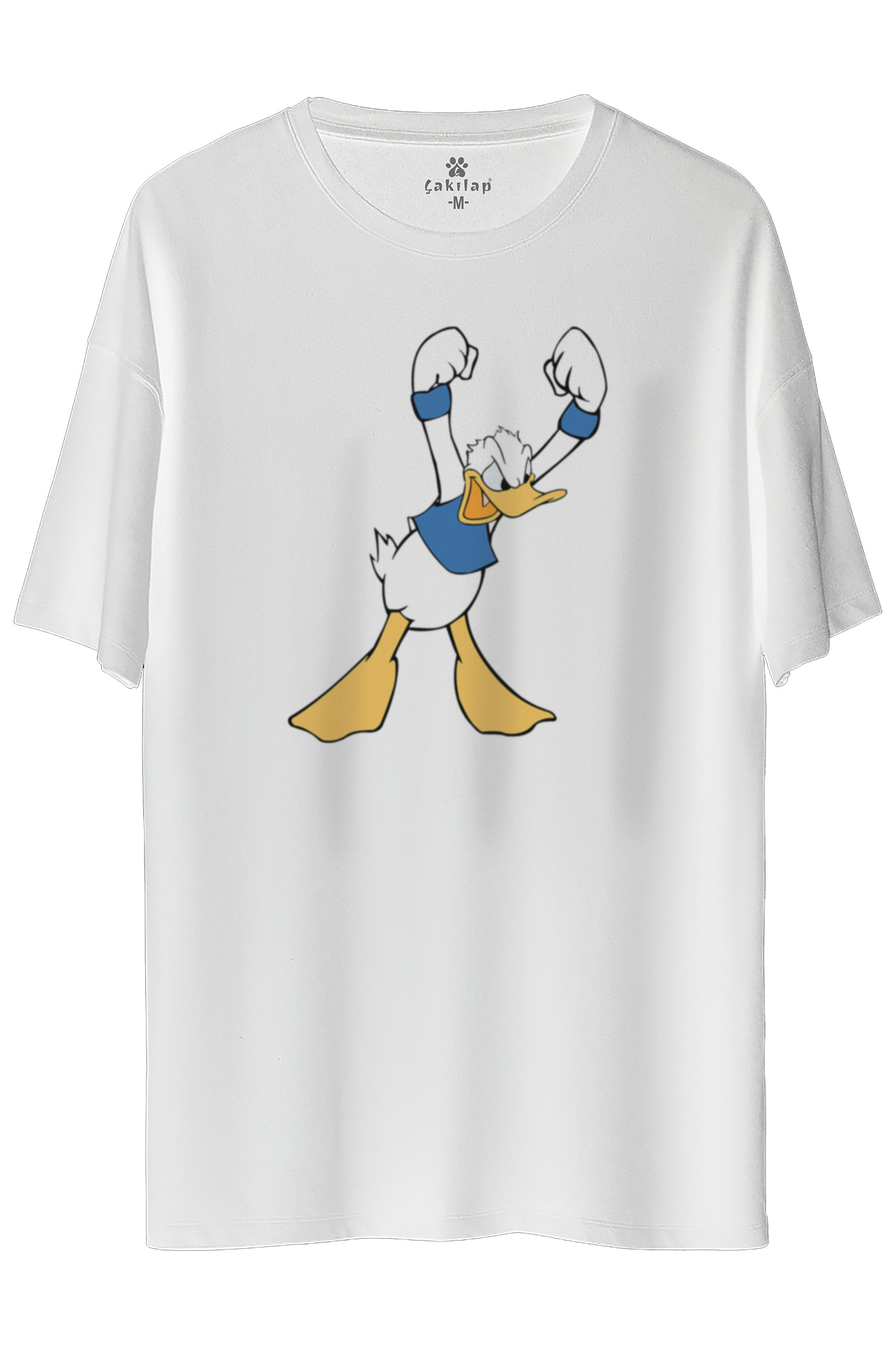 Donald Duck Baskılı Oversize Tişört