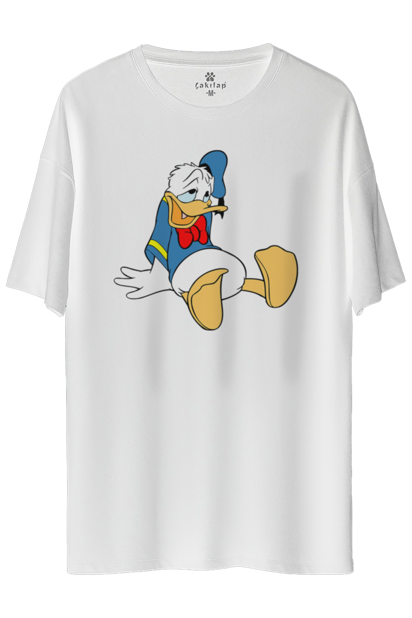 Donald Duck Baskılı Oversize Tişört