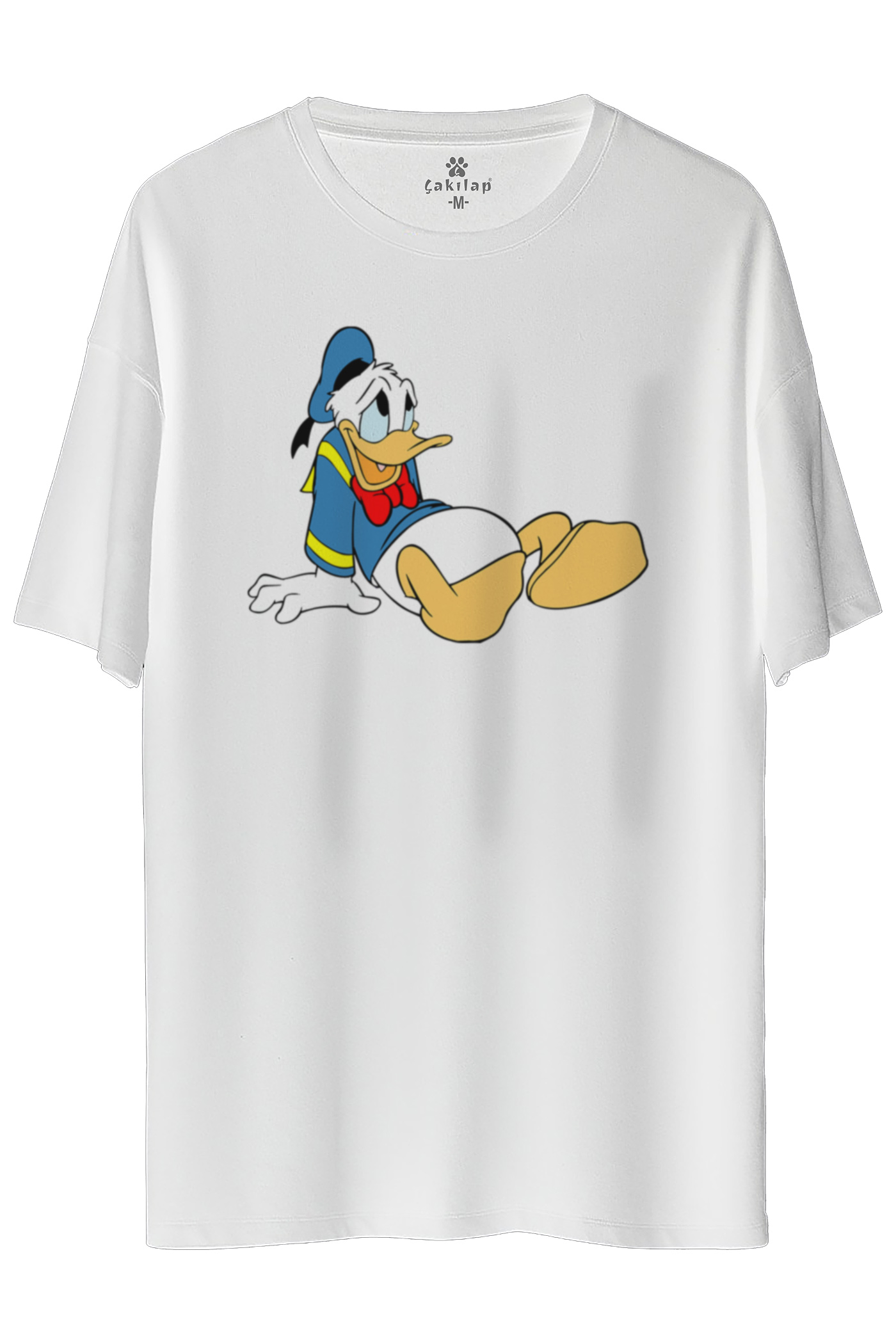 Donald Duck Baskılı Oversize Tişört