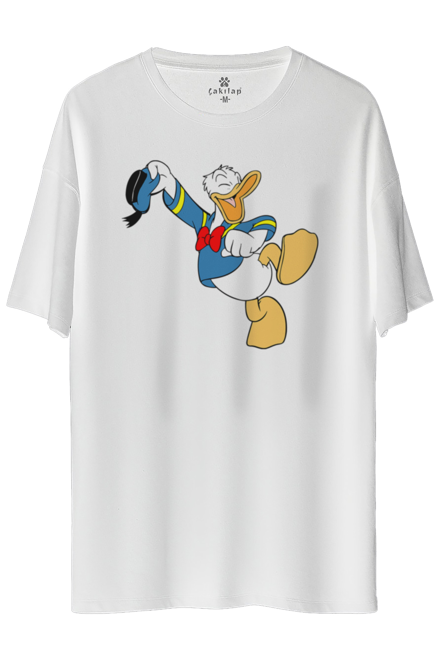 Donald Duck Baskılı Oversize Tişört