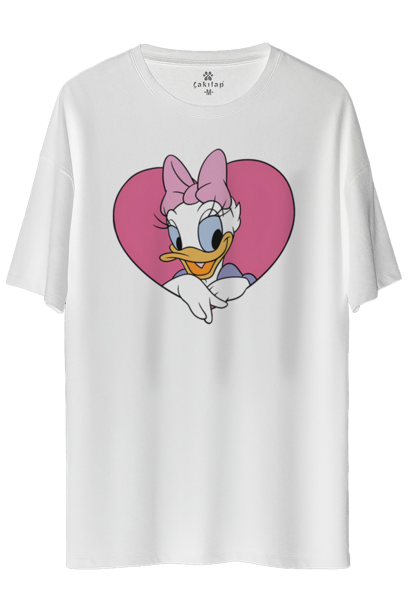 Dusy Duck Baskılı Oversize Tişört